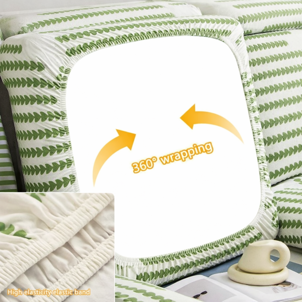 Anti-Slip L Shaped Geometric Cushion Sofa Couch Cover