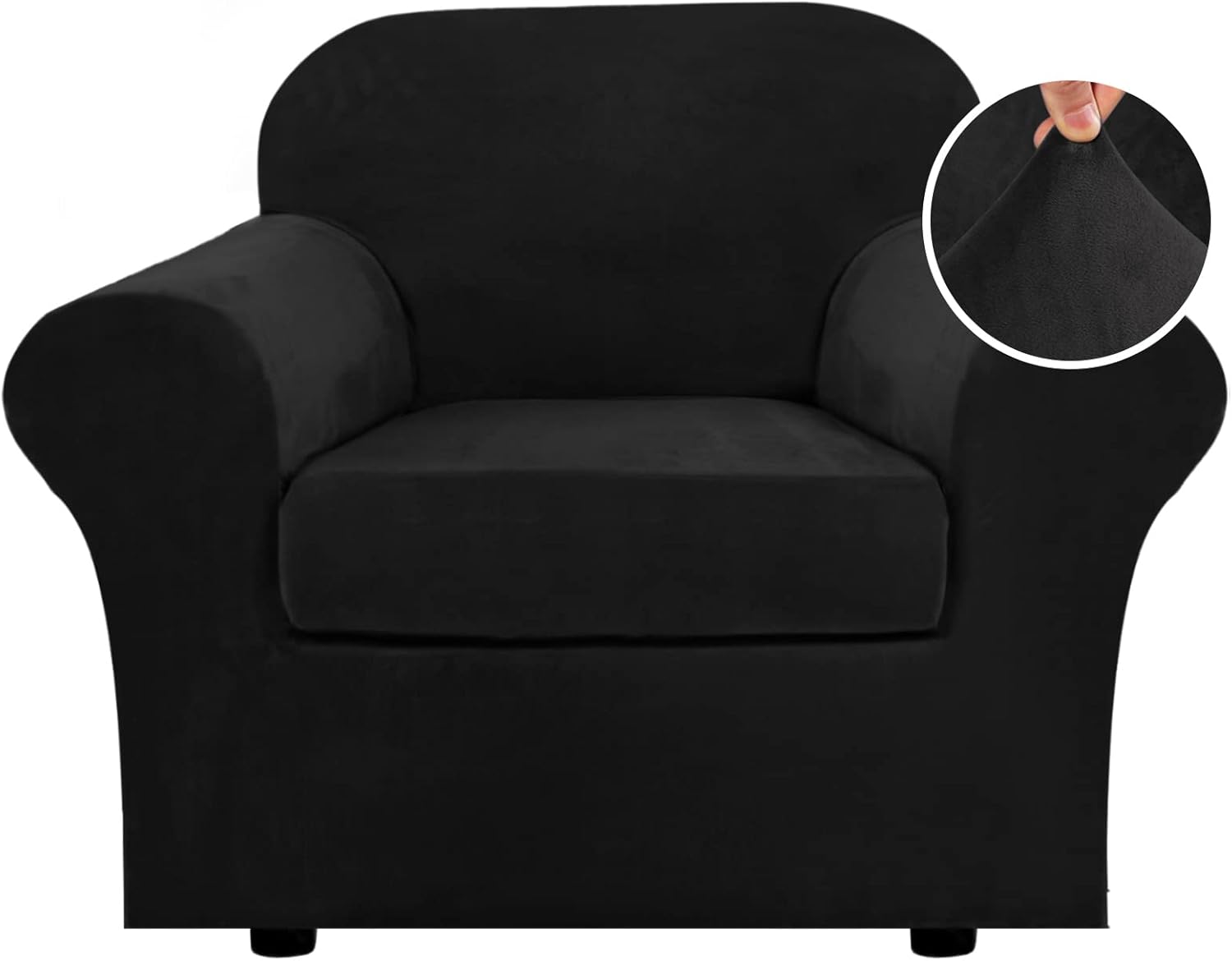 Velvet Cushion Sofa Seat Slipcover