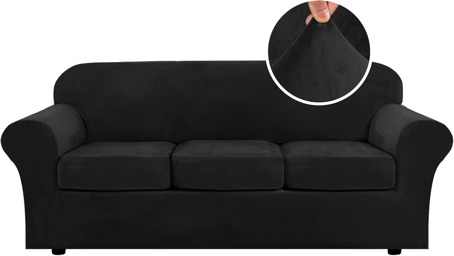 Velvet Cushion Sofa Seat Slipcover
