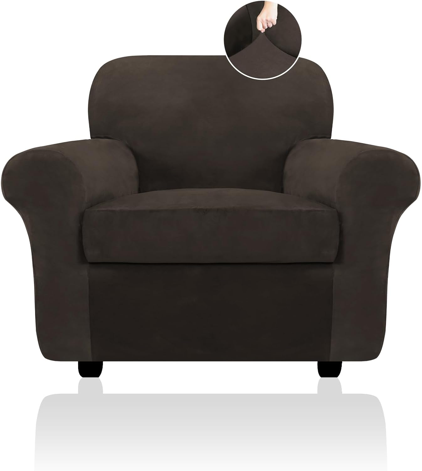Velvet Sofa Cushion Seat Slipcover