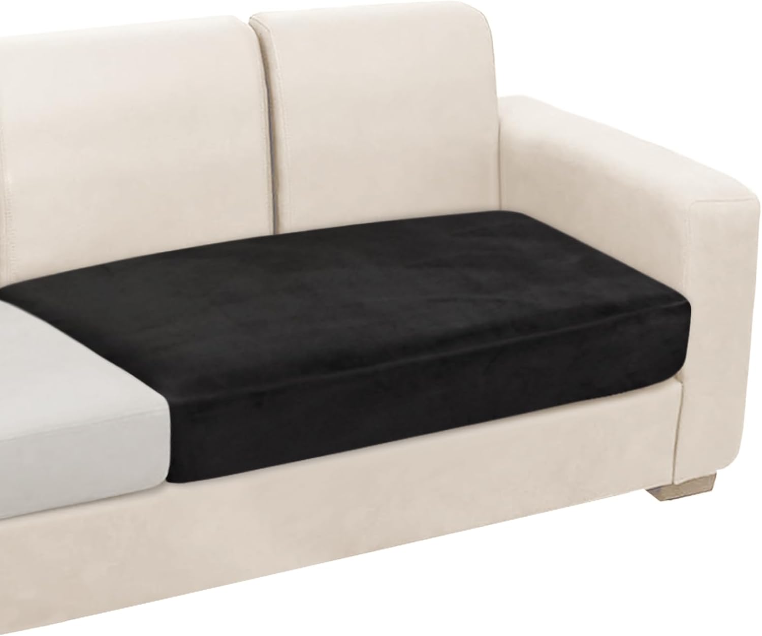 L Shaped Velvet Cushion Slipcover Sofa Couch Cover