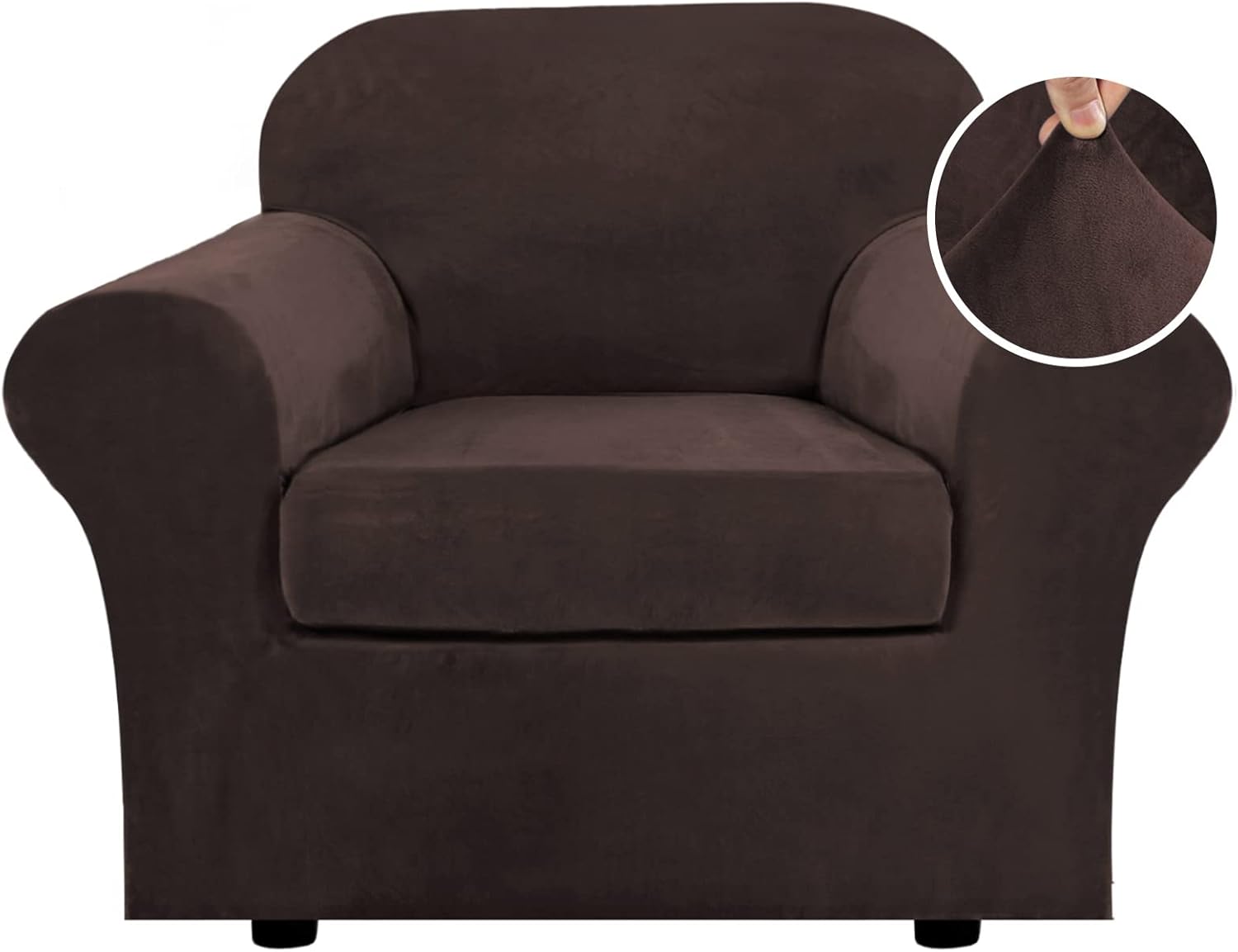 Velvet Cushion Sofa Seat Slipcover