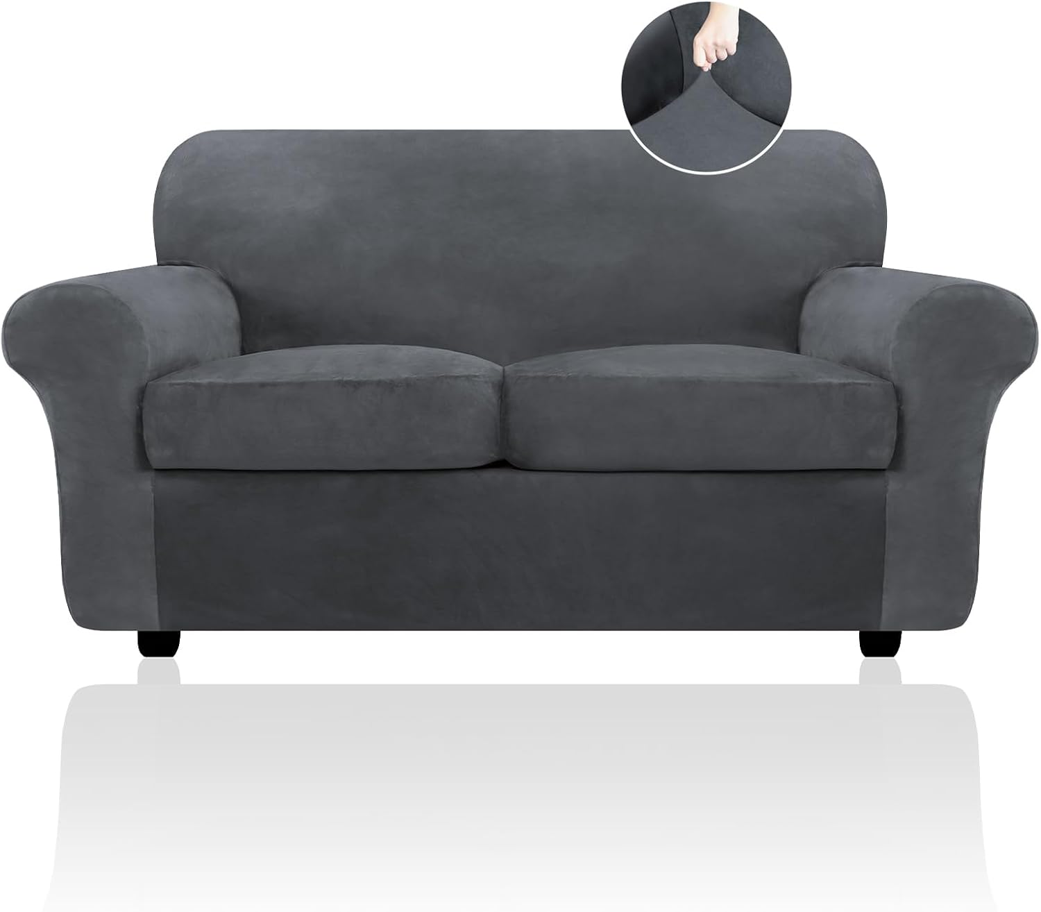 Velvet Sofa Cushion Seat Slipcover