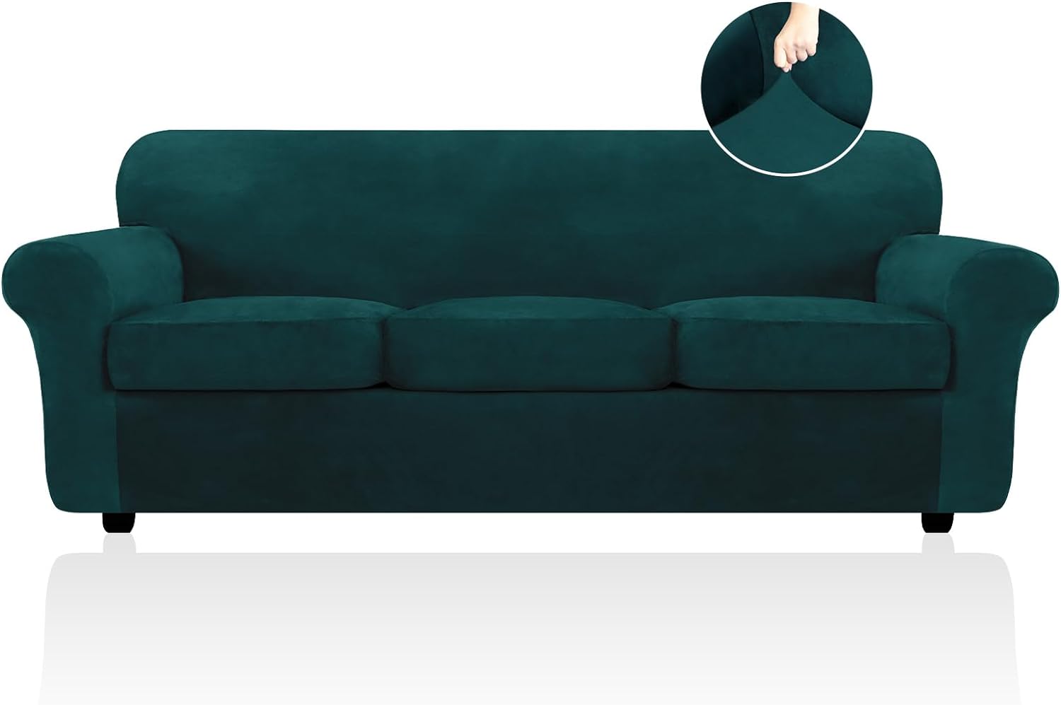 Velvet Sofa Cushion Seat Slipcover