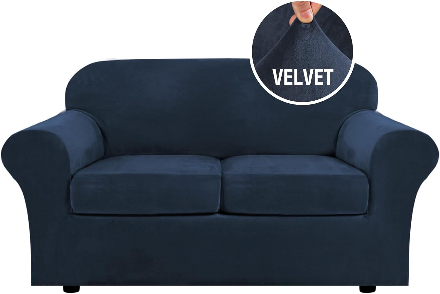 Velvet Cushion Sofa Seat Slipcover