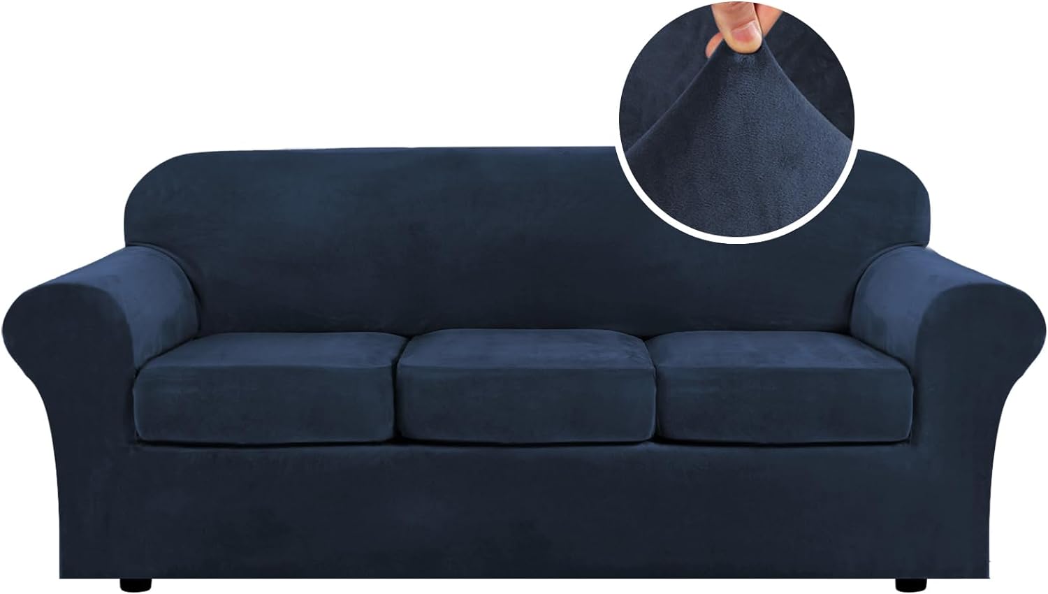 Velvet Cushion Sofa Seat Slipcover