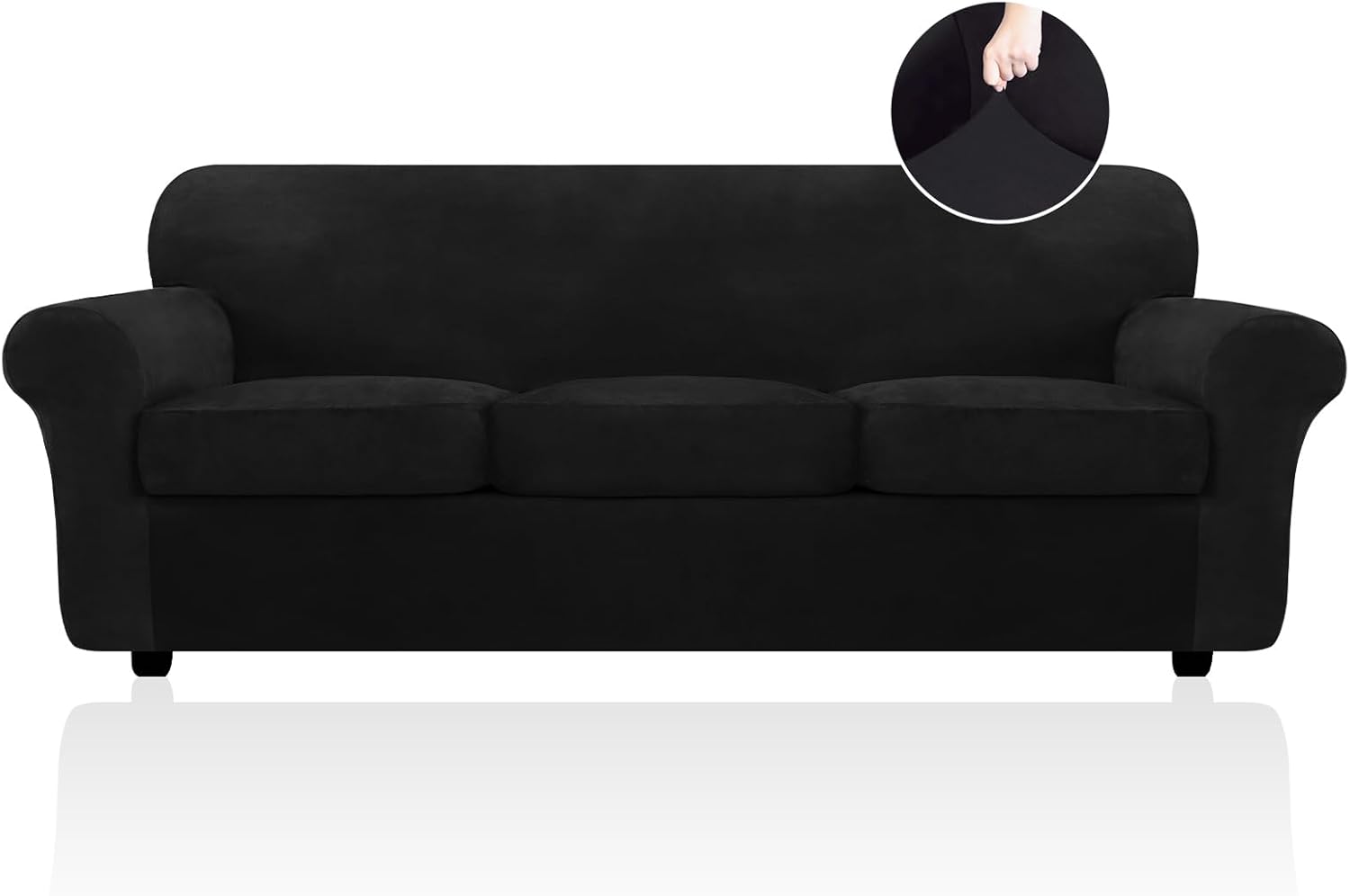 Velvet Sofa Cushion Seat Slipcover