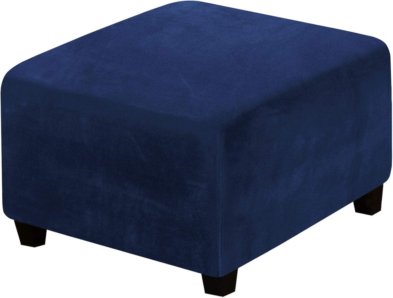 Square Slipcovers Velvet Ottoman Cover