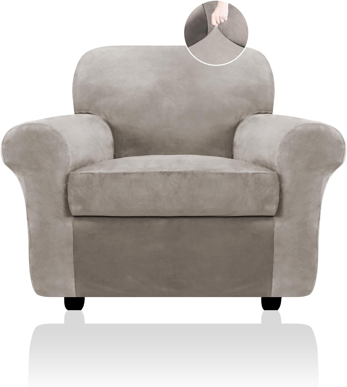 Velvet Sofa Cushion Seat Slipcover