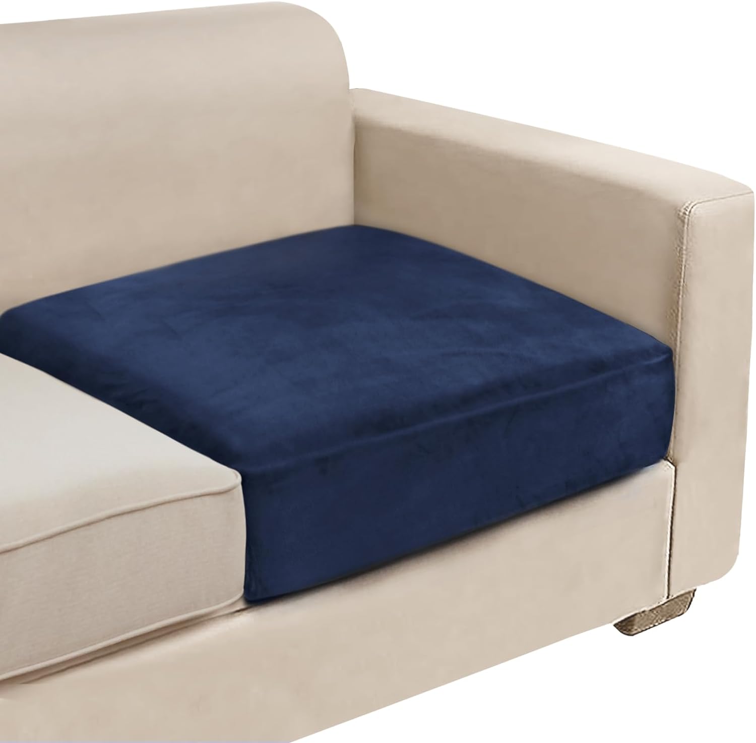 L Shaped Velvet Cushion Slipcover Sofa Couch Cover