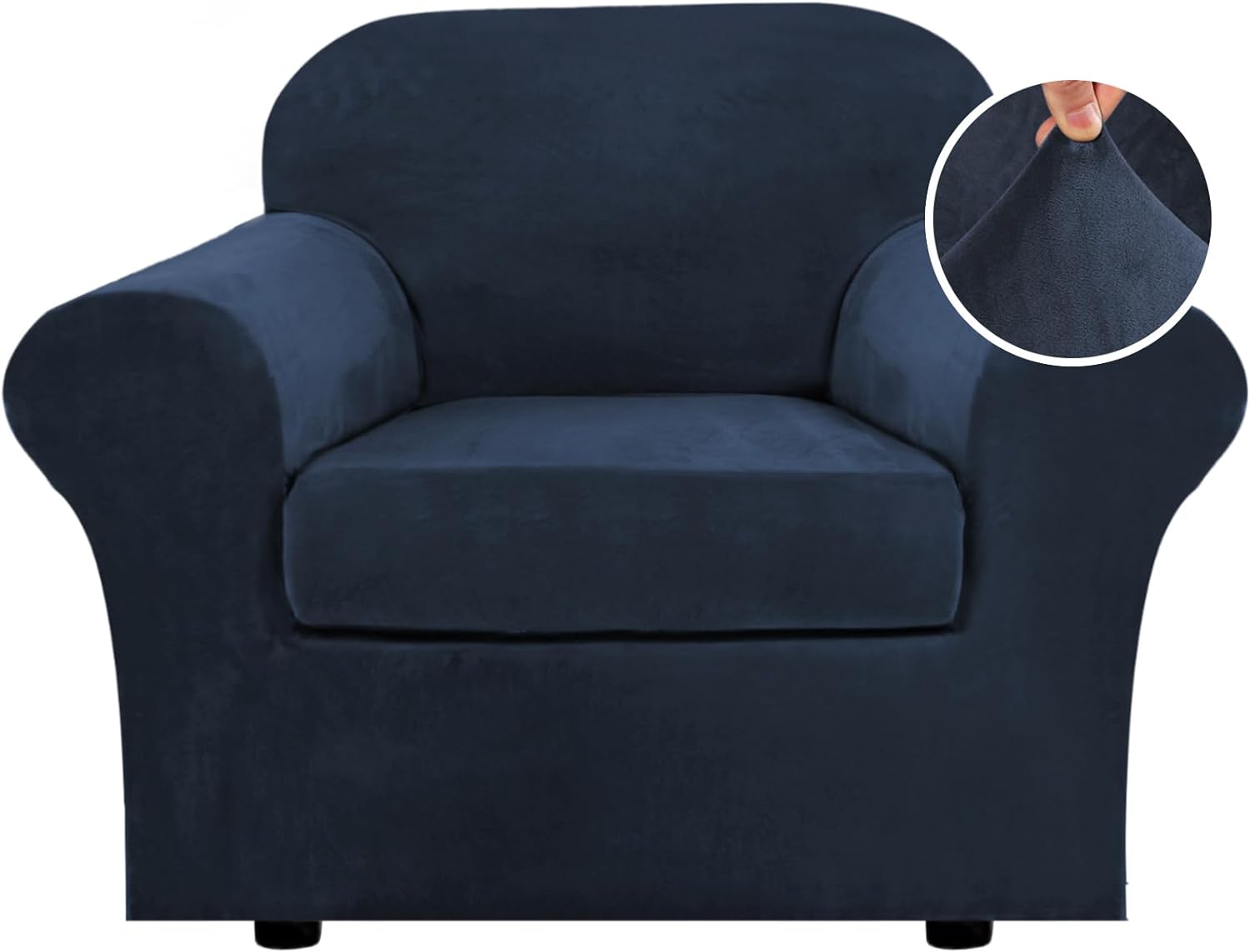 Velvet Cushion Sofa Seat Slipcover
