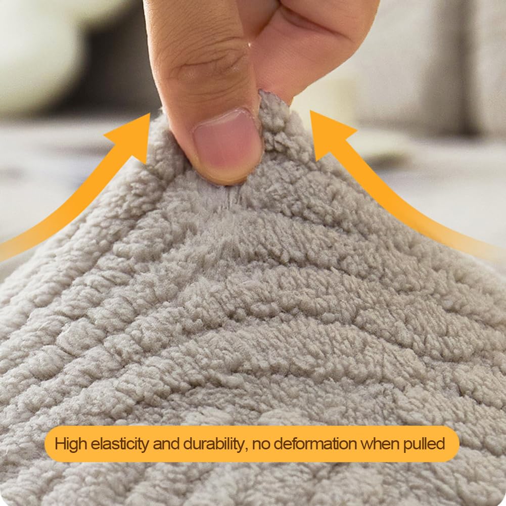 Anti Slip Jacquard L Shaped plush Cushion Sofa Couch Cover