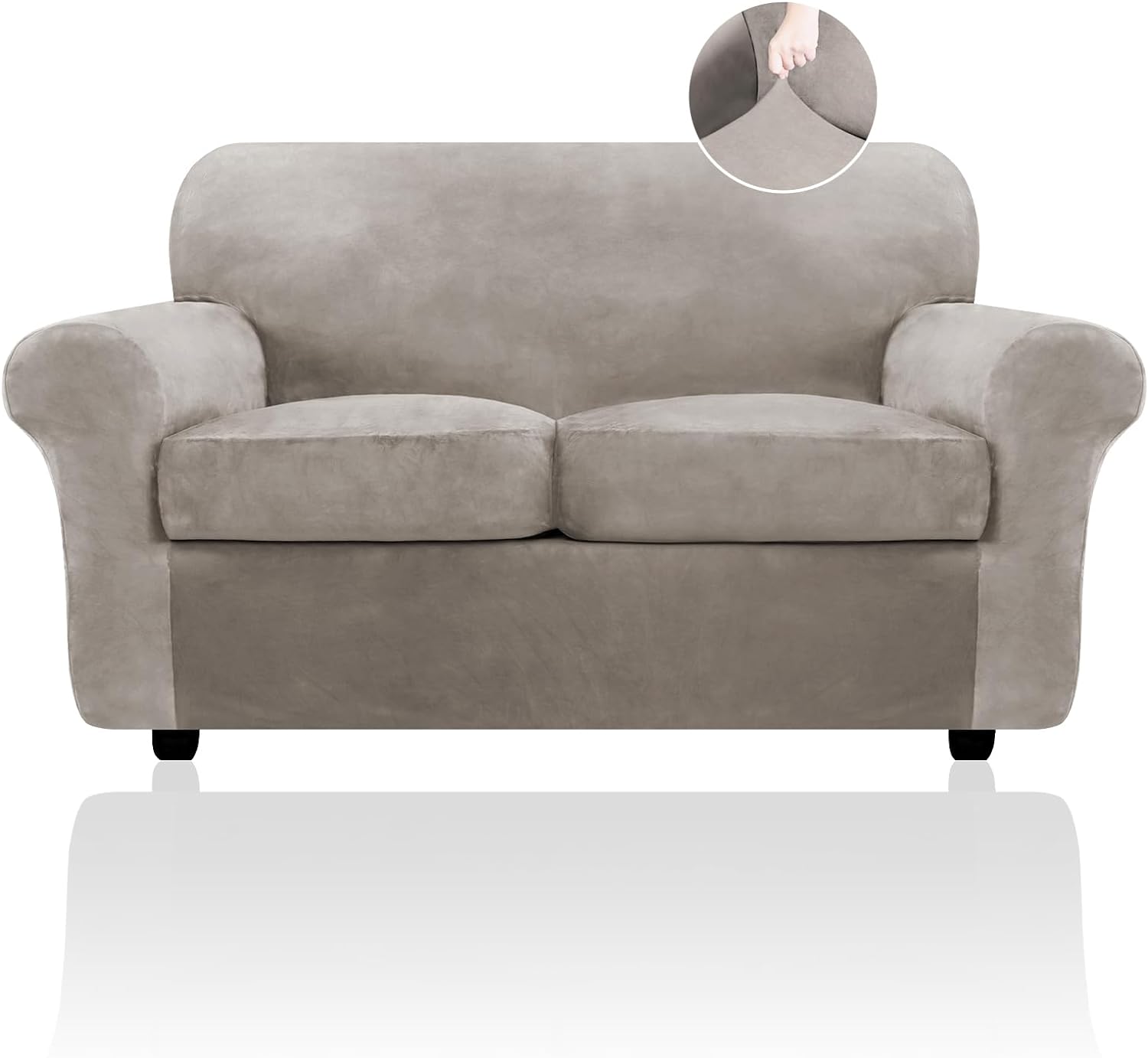 Velvet Sofa Cushion Seat Slipcover