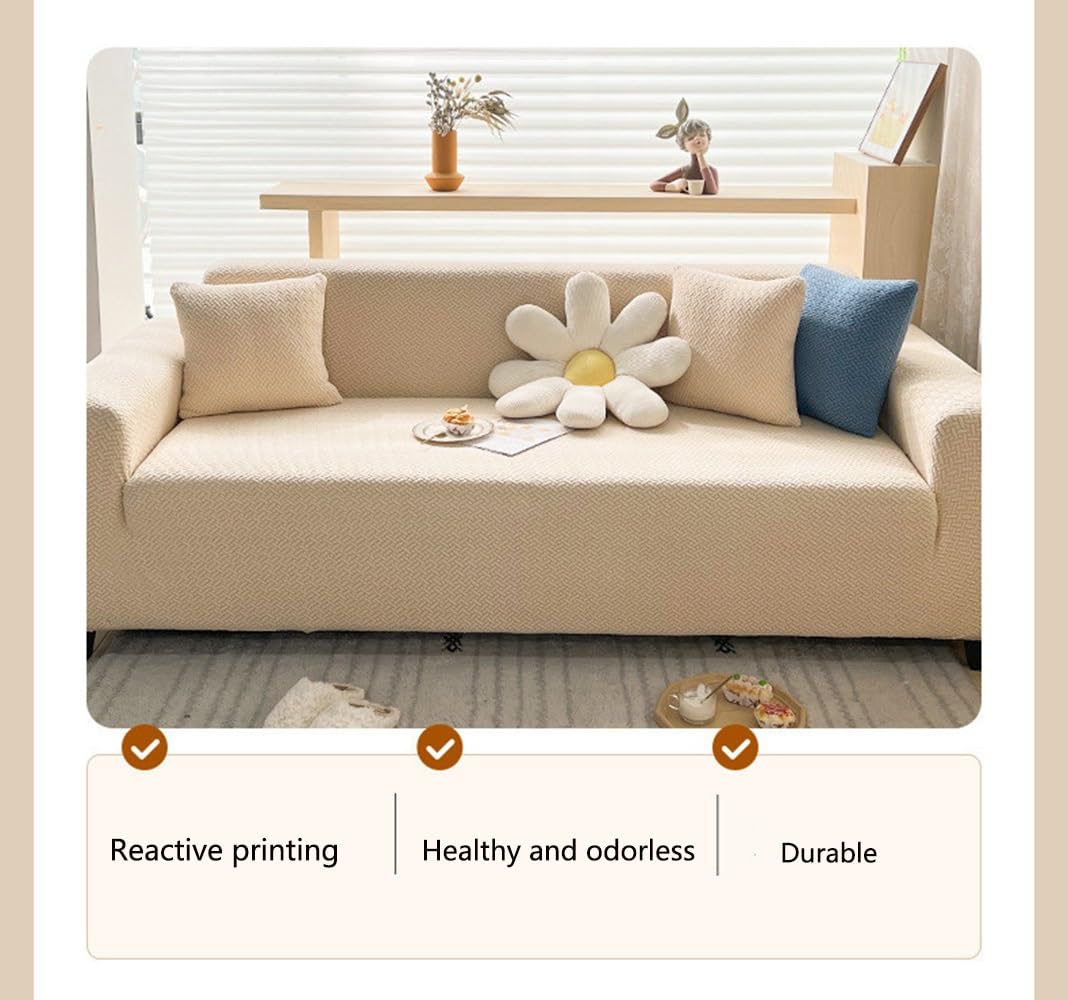 360 Jacquard Non Slip Slipcover Sofa Couch Cover