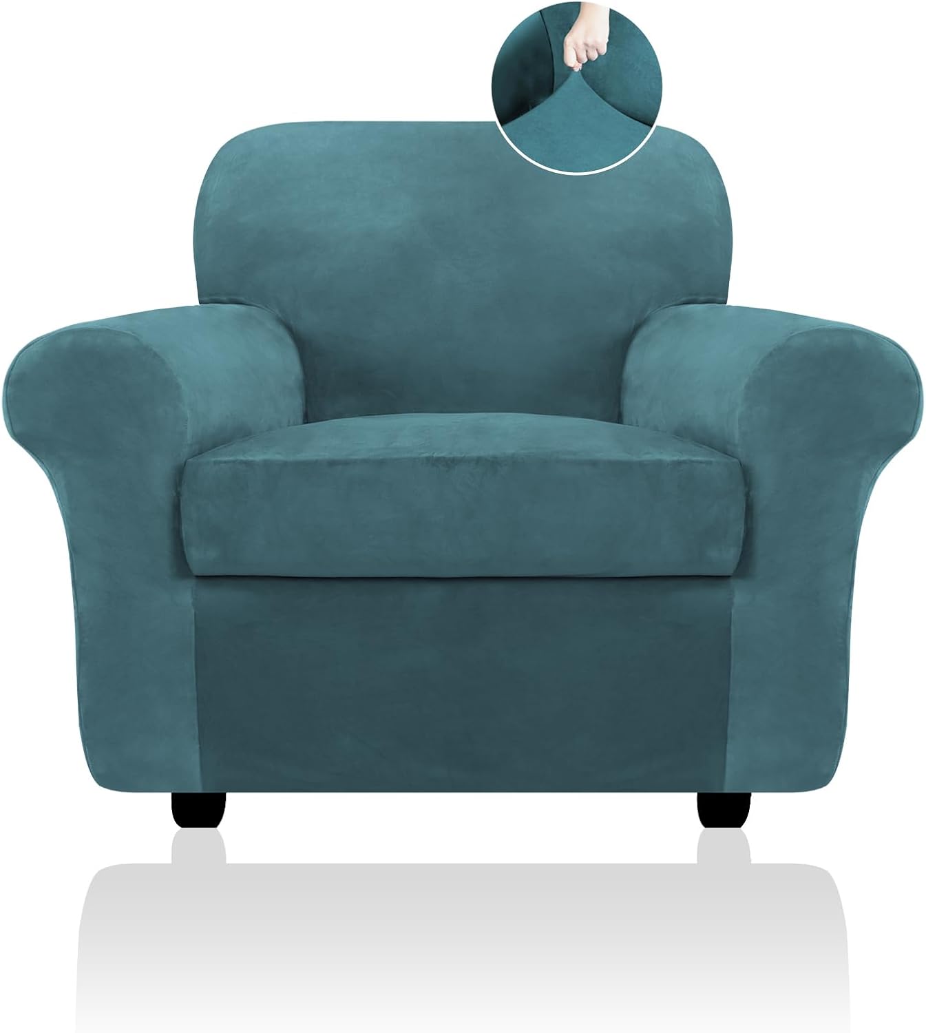 Velvet Sofa Cushion Seat Slipcover