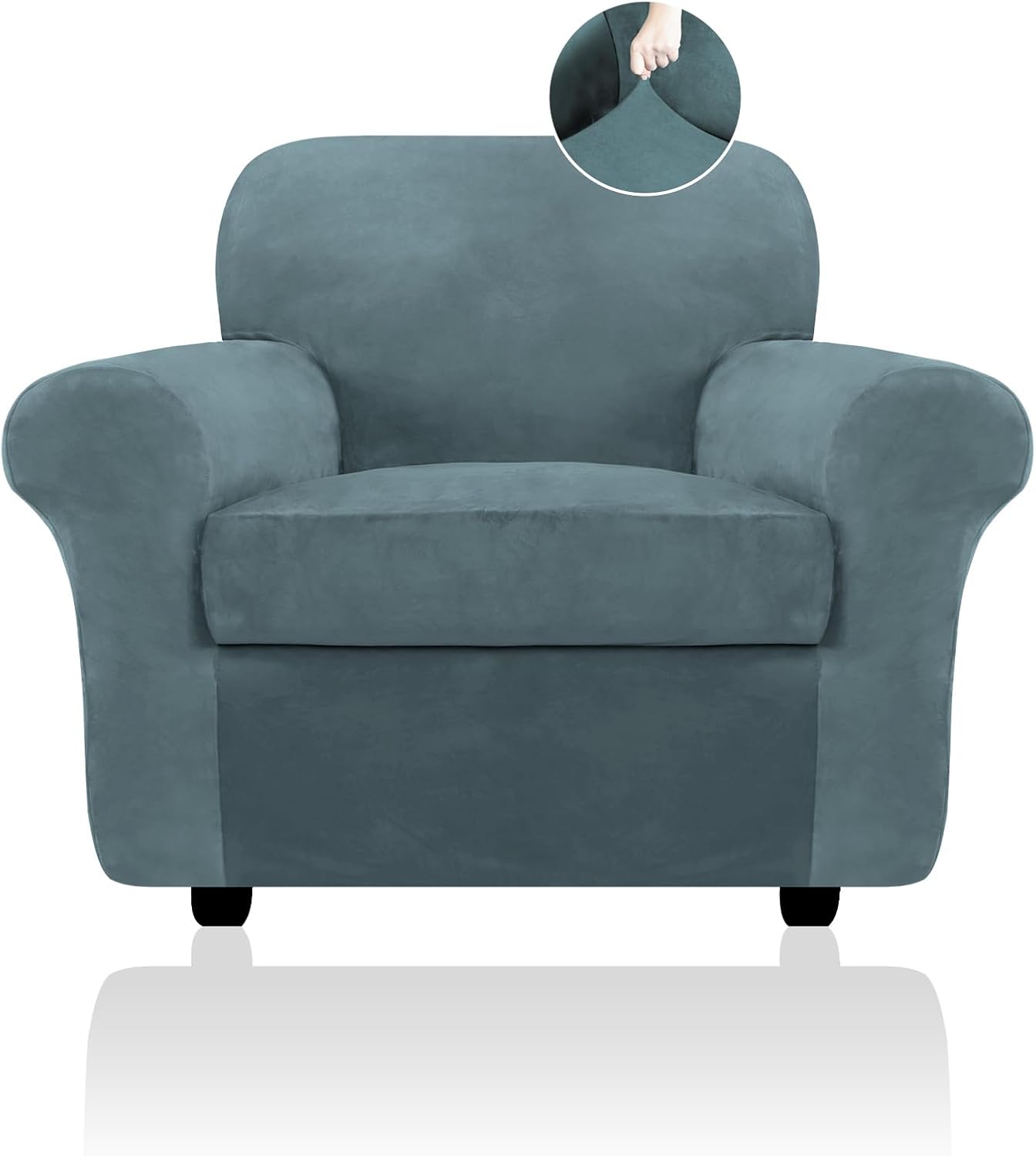Velvet Sofa Cushion Seat Slipcover