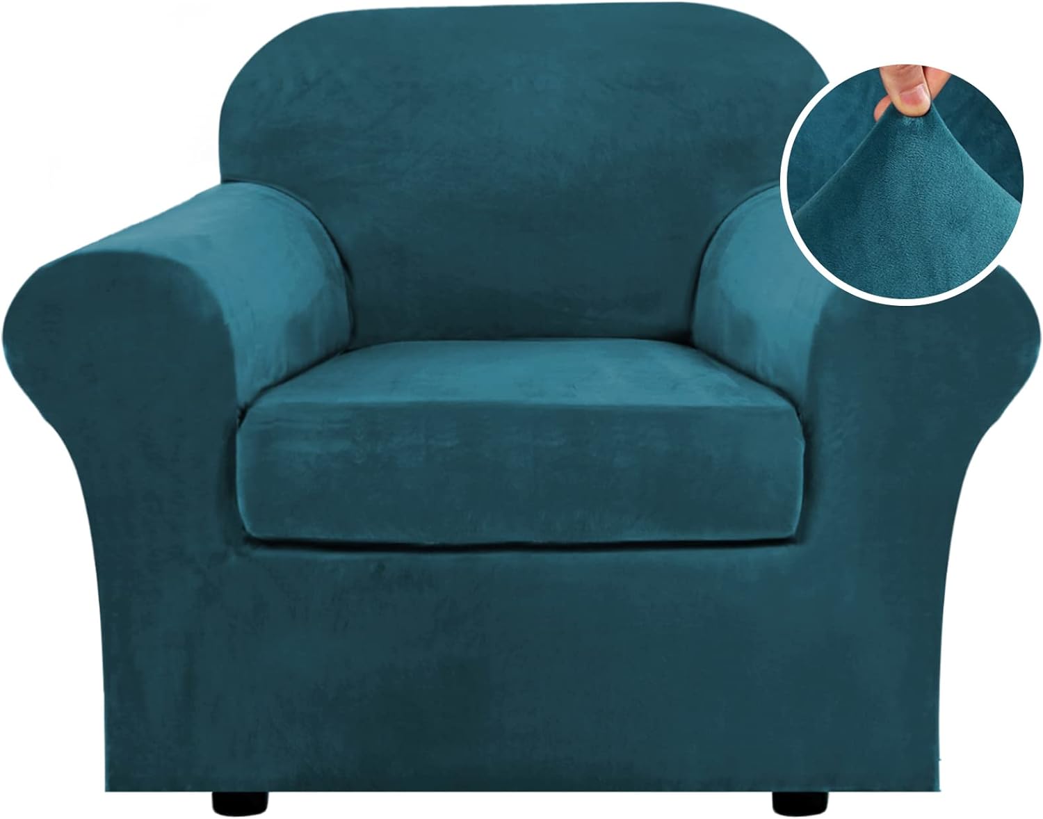 Velvet Cushion Sofa Seat Slipcover