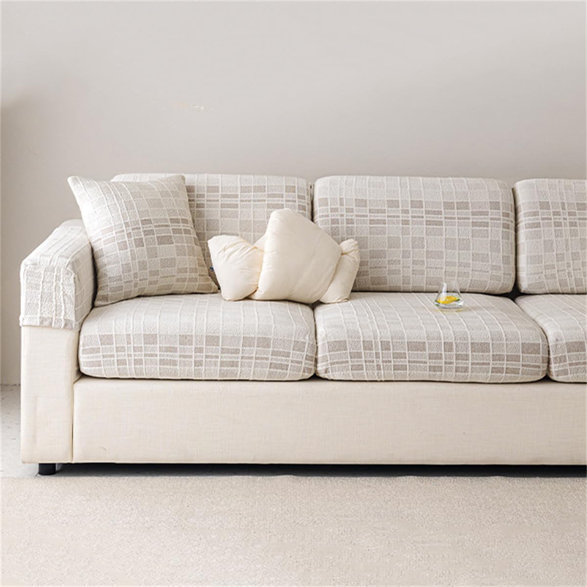 Ice Silk Cooling L Shaped Sectional Cushion Sofa Couch Cover