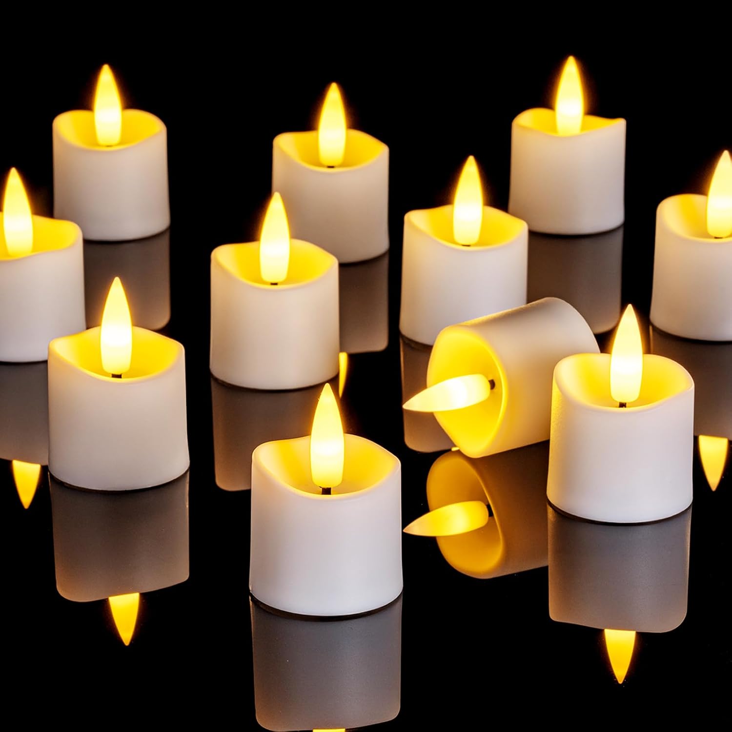 Magic Clear Glass Flameless LED Pillar Candle