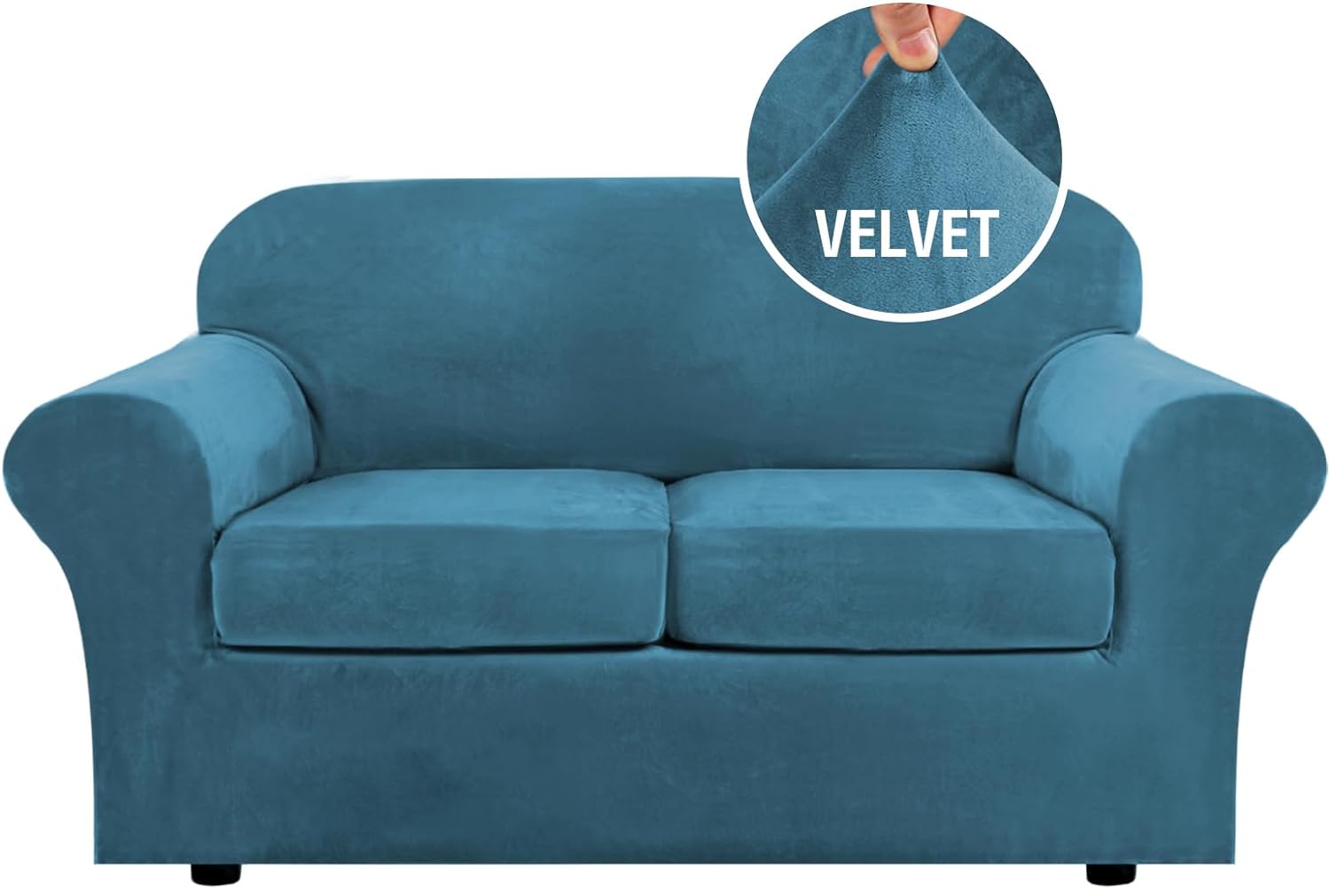 Velvet Cushion Sofa Seat Slipcover