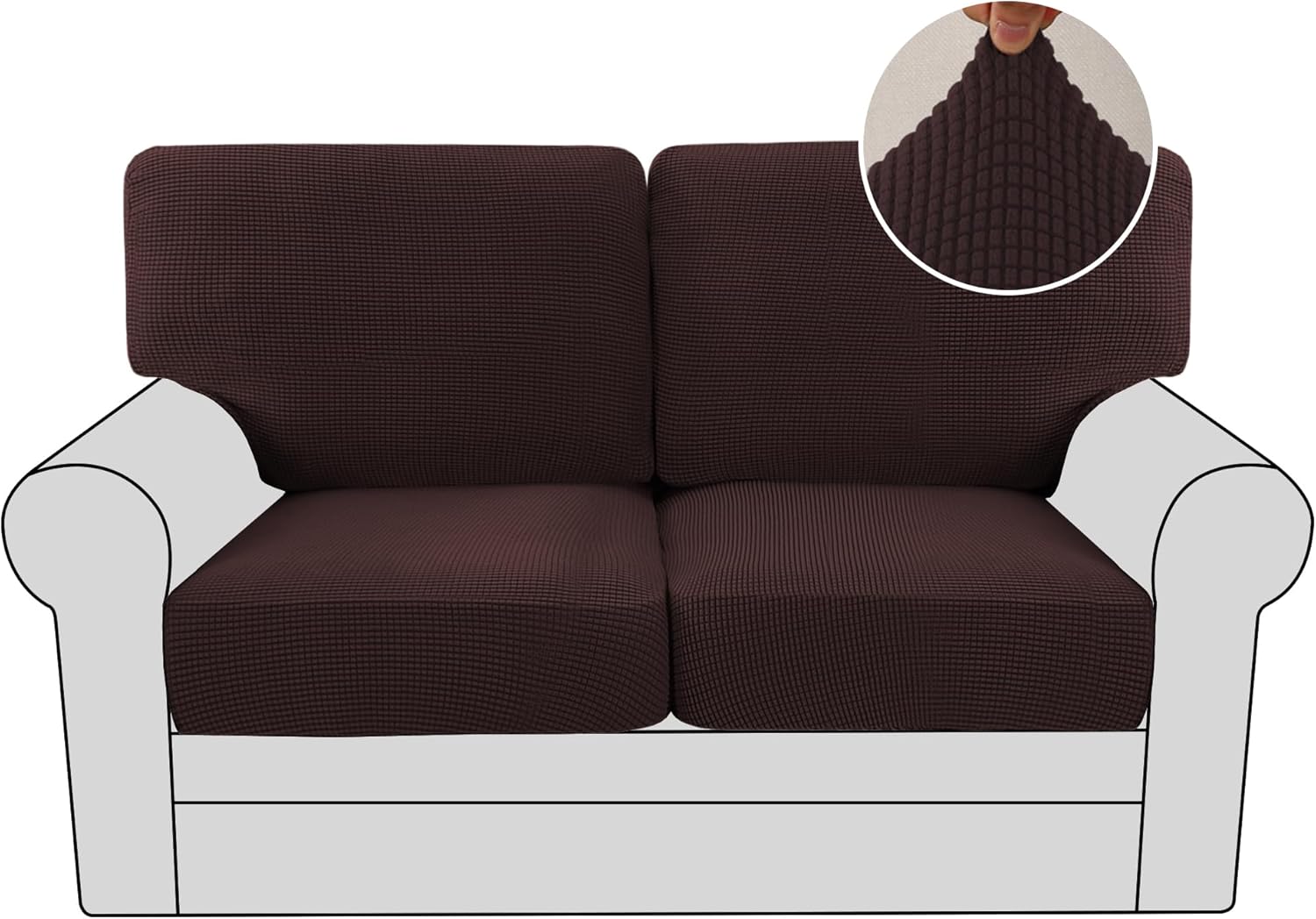 Jacquard Cushion Slipcover Sofa Couch Cover