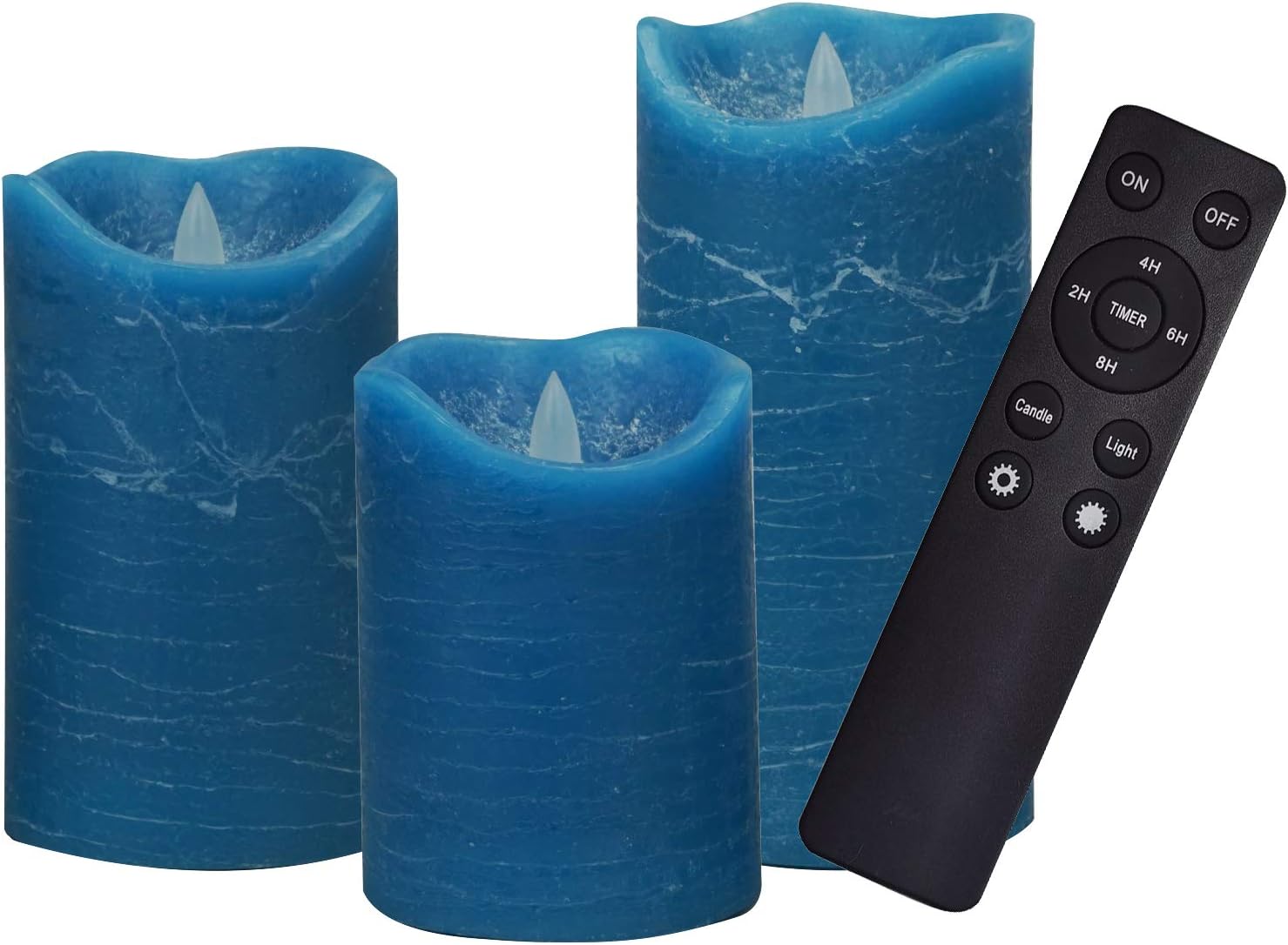 Magic Clear Glass Flameless LED Pillar Candle