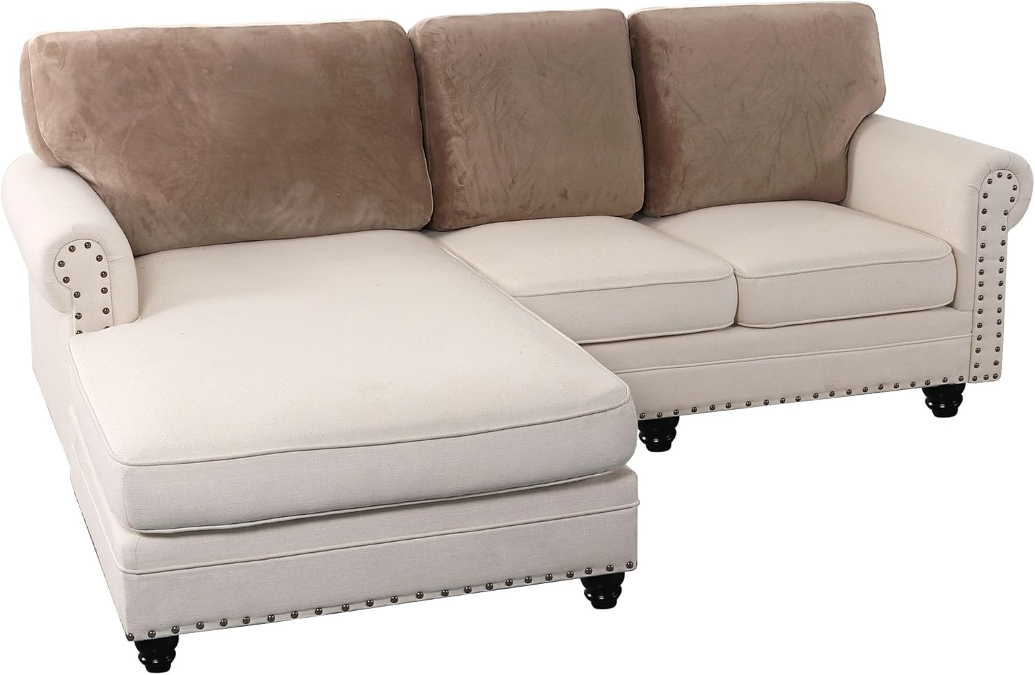 L Shaped Velvet Cushion Slipcover Sofa Couch Cover