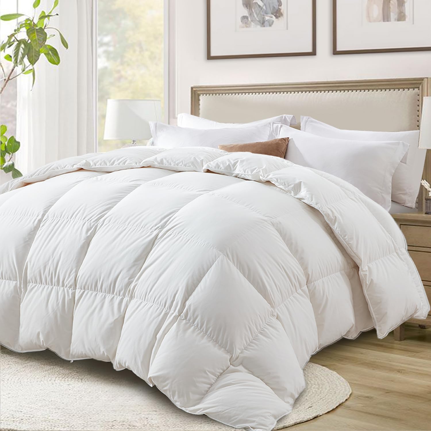 Goose Down Comforter Bedding Duvet Set