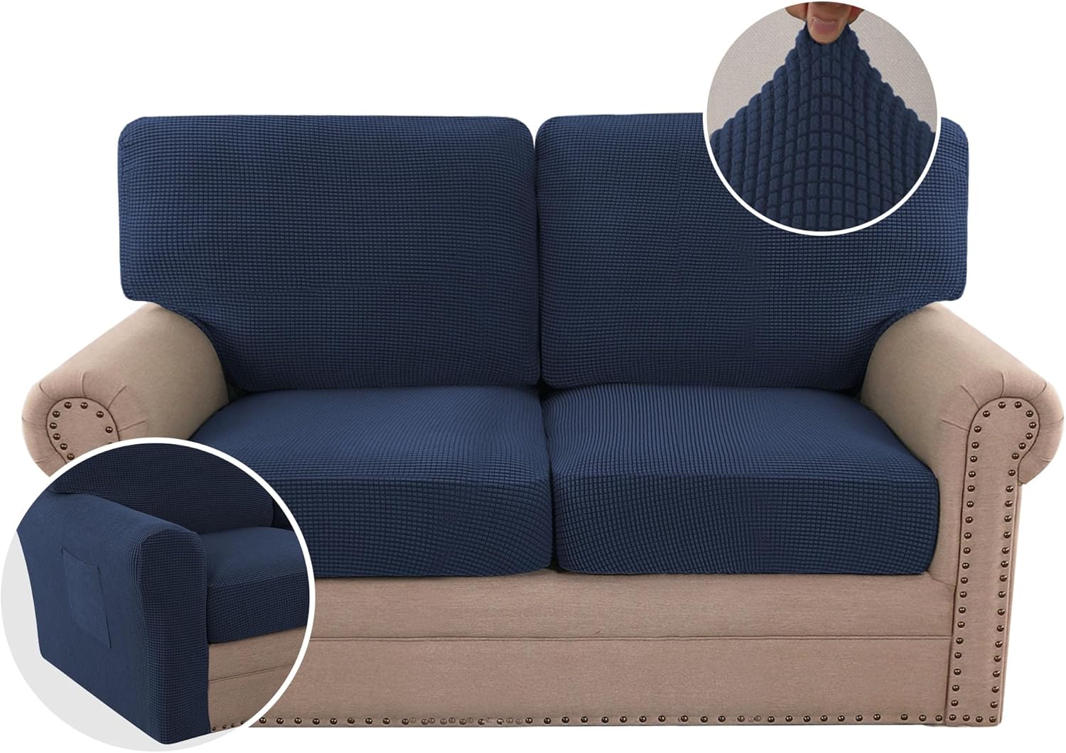 Jacquard Cushion Slipcover Sofa Couch Cover