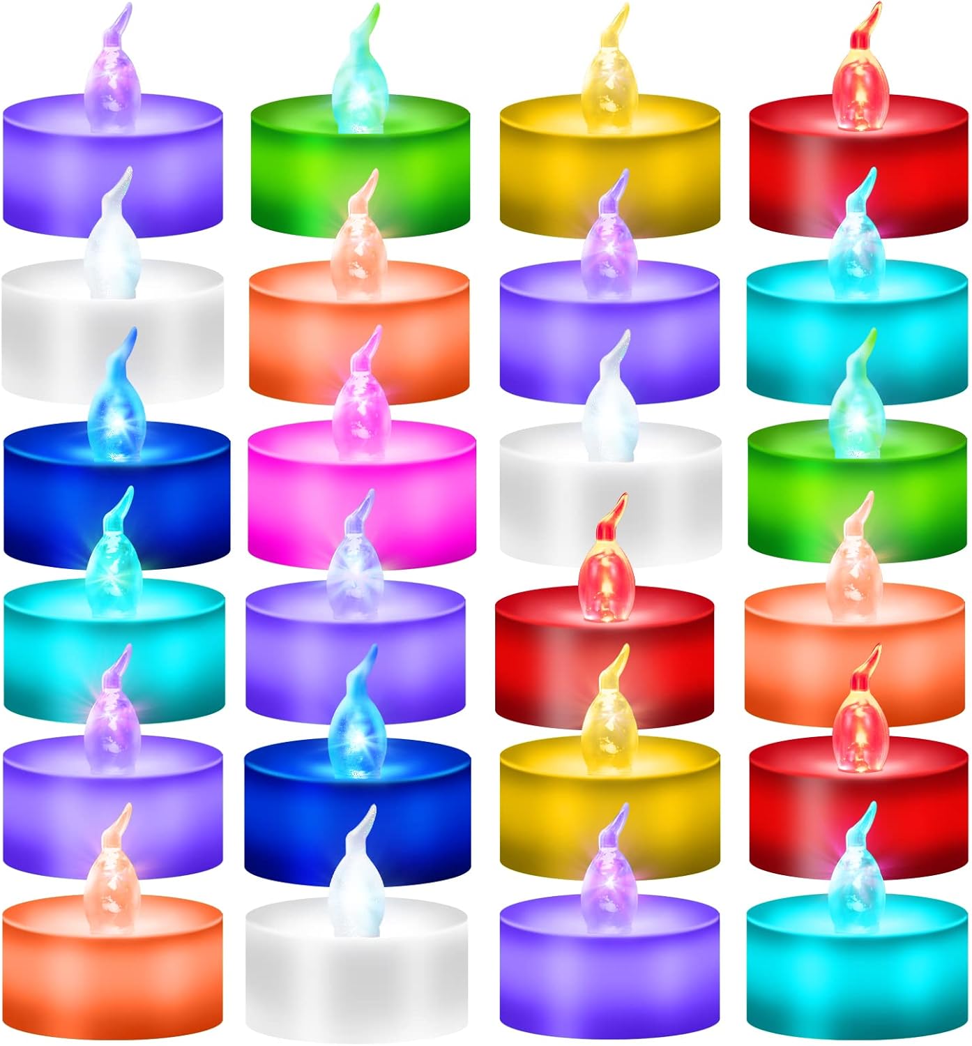 Magic Clear Glass Flameless LED Pillar Candle