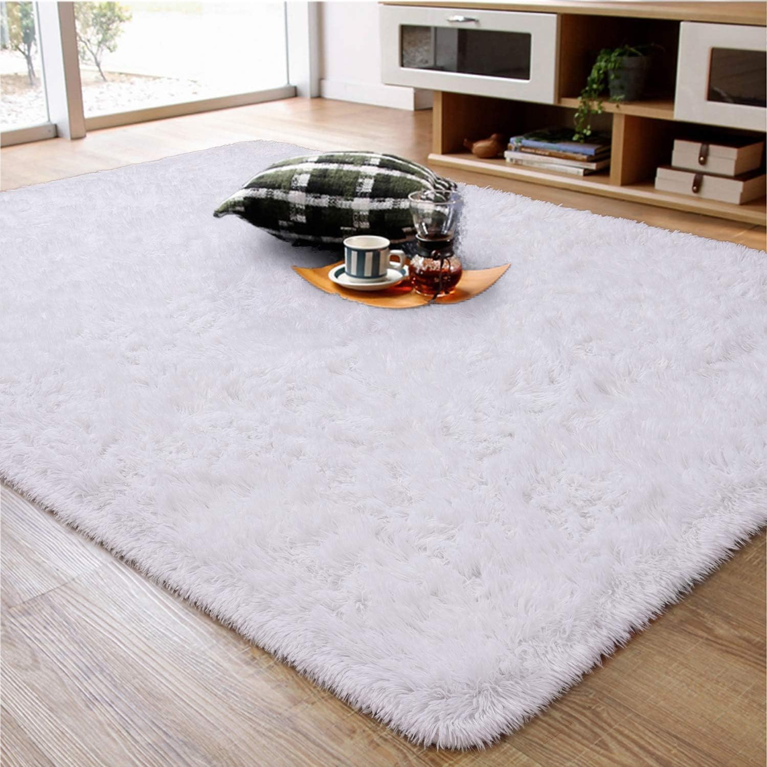 Shag Area Rug Fluffy Carpet