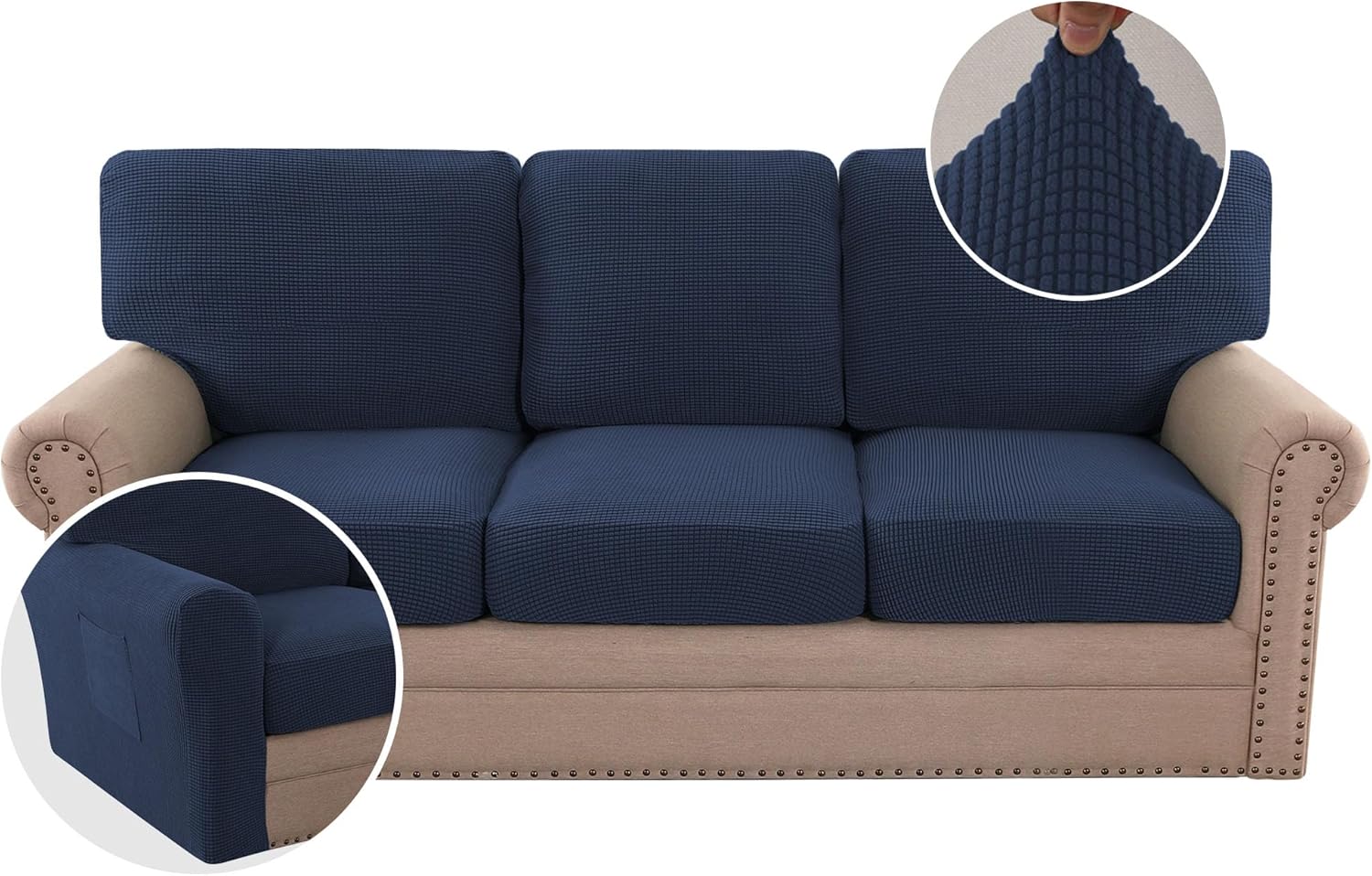 Jacquard Cushion Slipcover Sofa Couch Cover