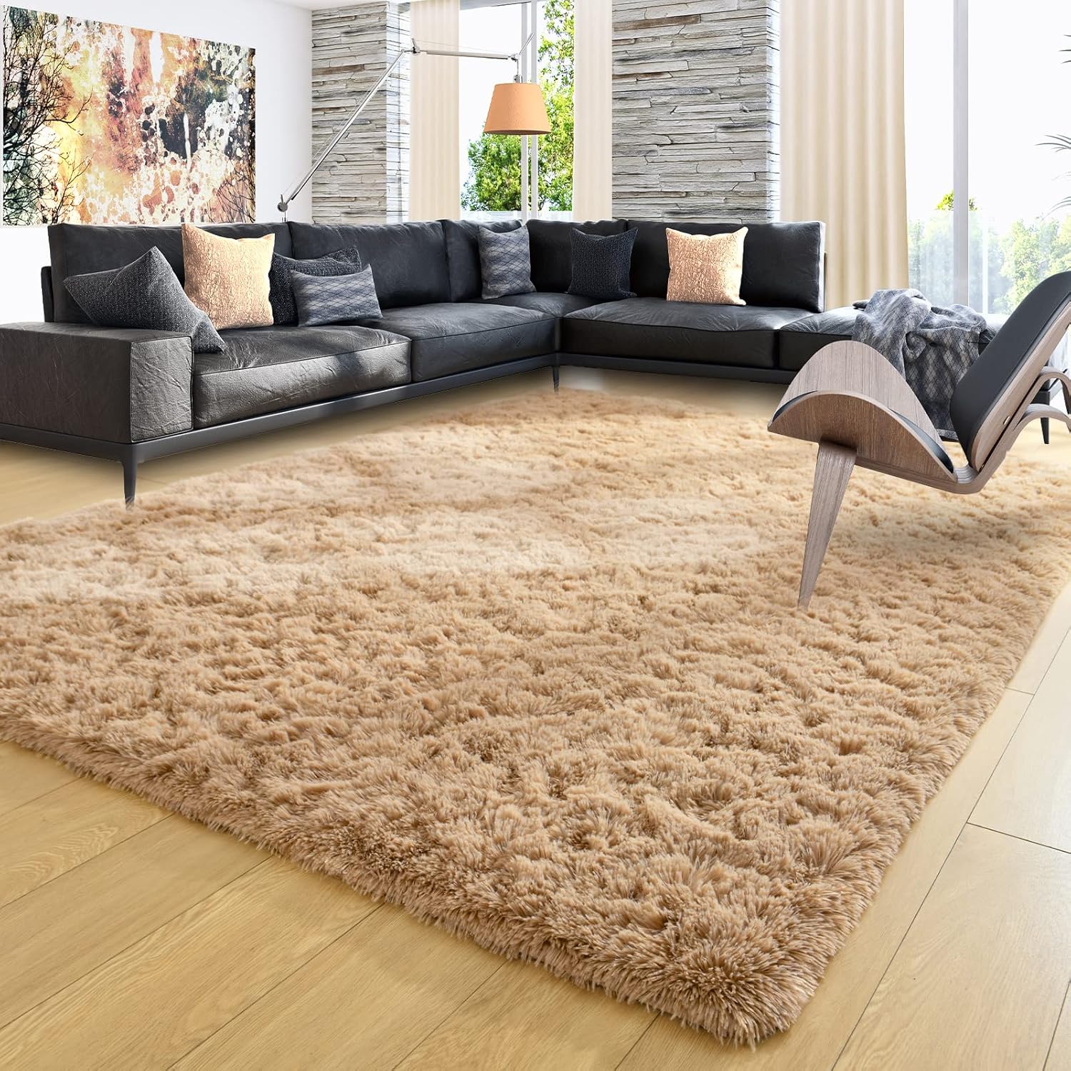 Shag Area Rug Fluffy Carpet