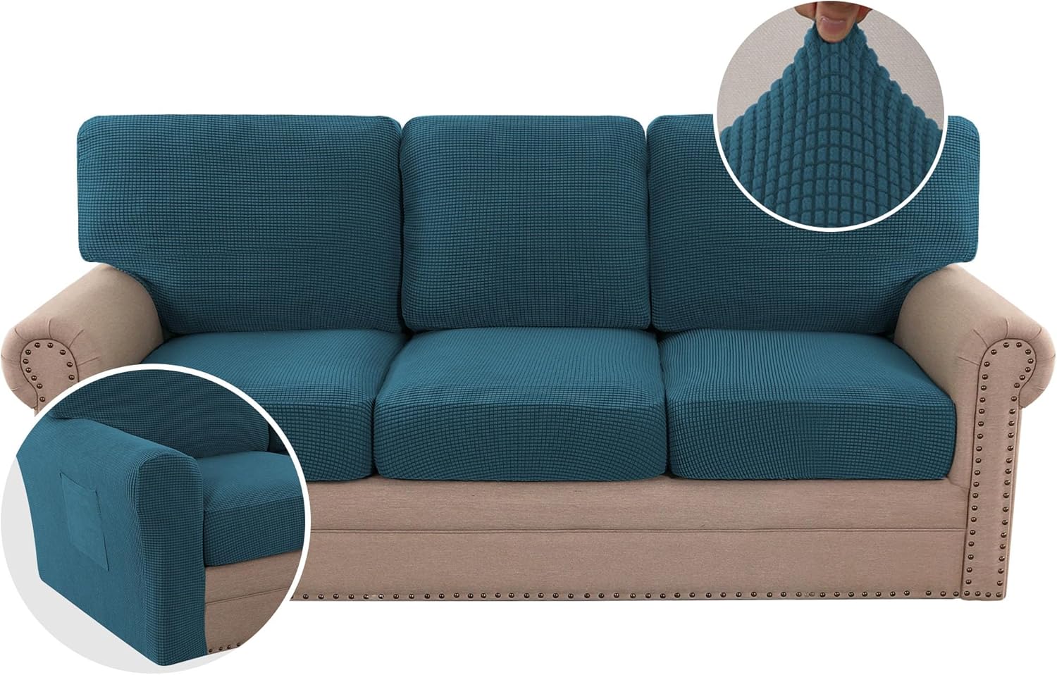 Jacquard Cushion Slipcover Sofa Couch Cover