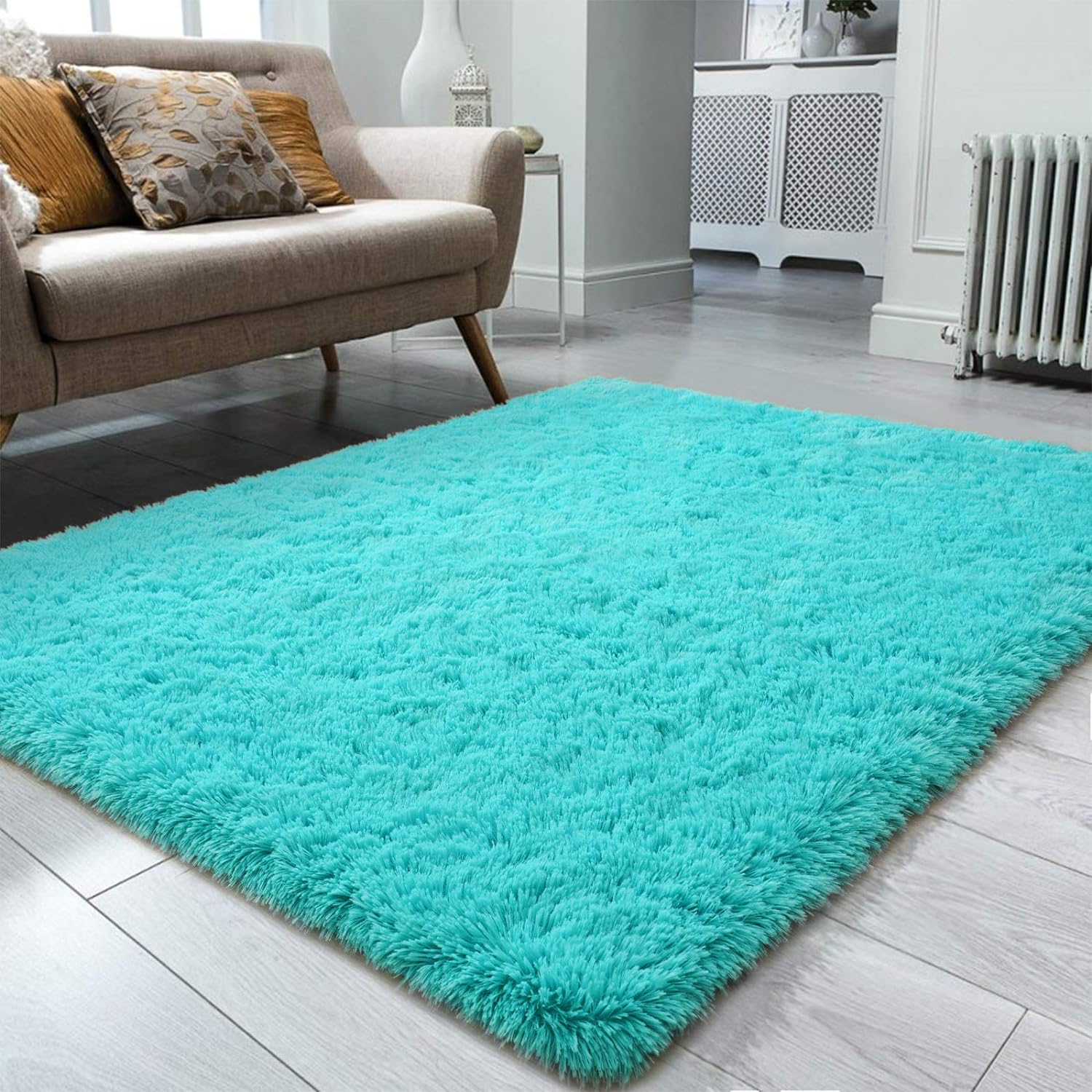 Shag Area Rug Fluffy Carpet