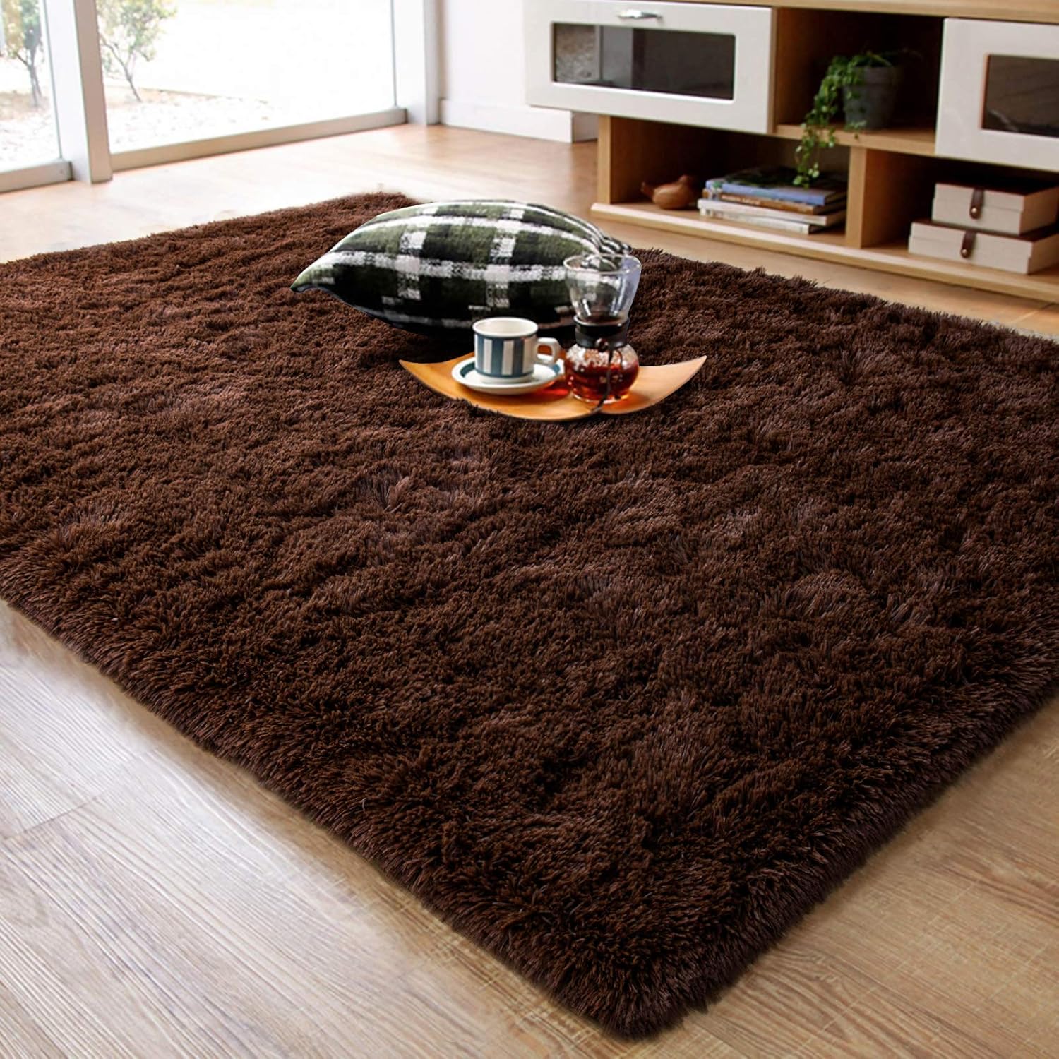 Shag Area Rug Fluffy Carpet