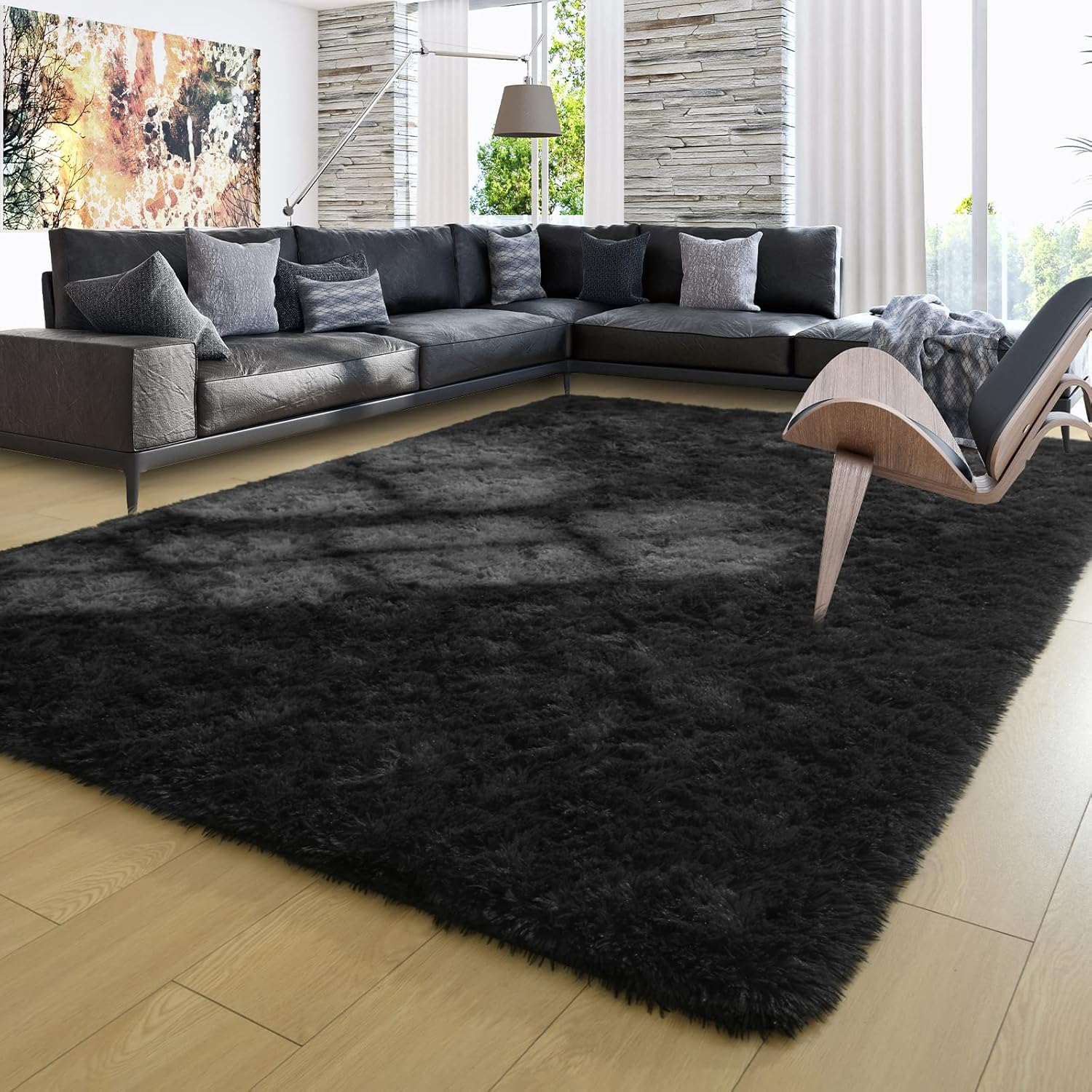 Shag Area Rug Fluffy Carpet
