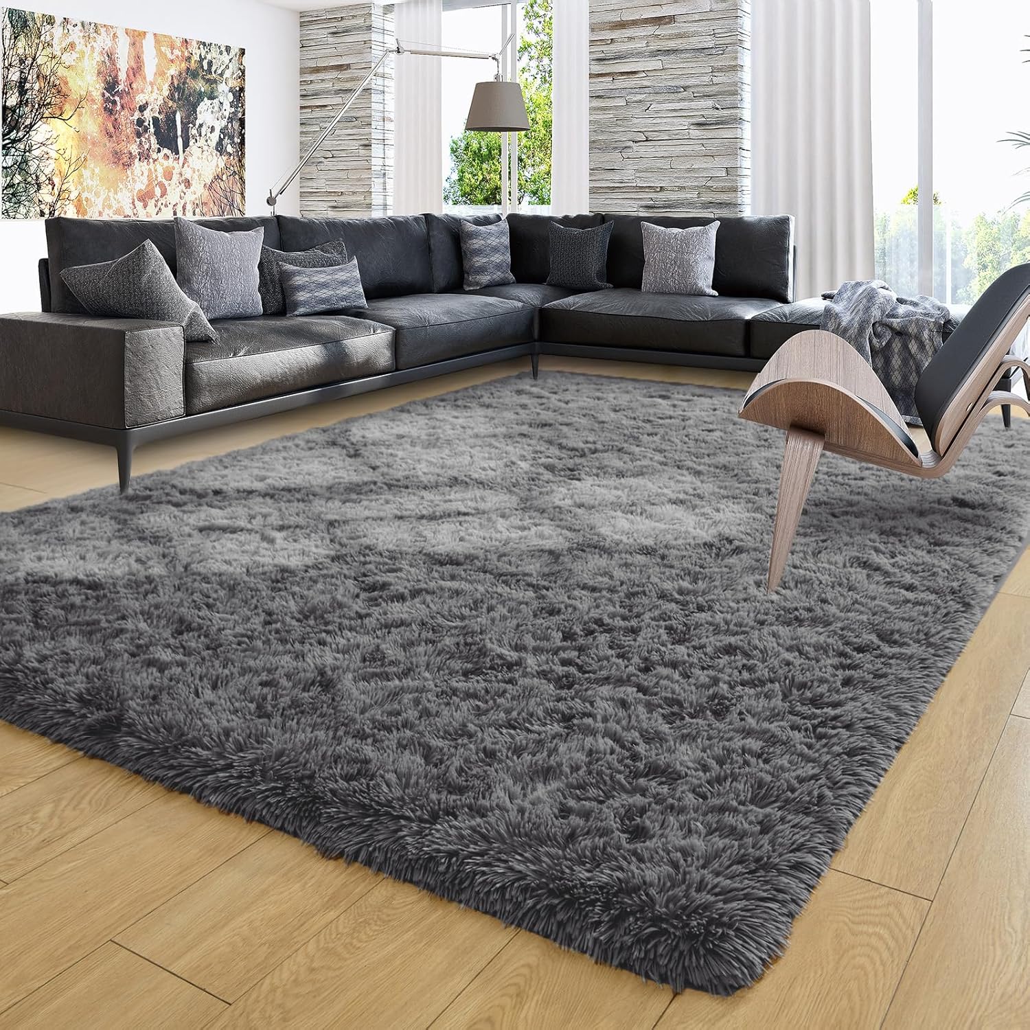 Shag Area Rug Fluffy Carpet
