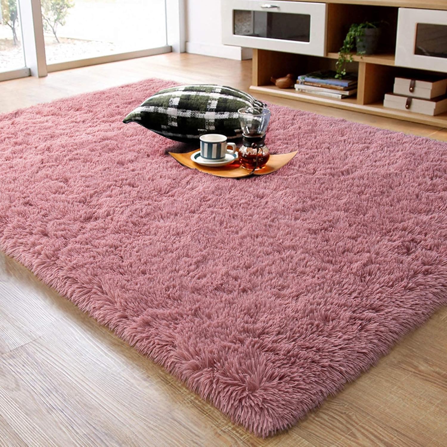 Shag Area Rug Fluffy Carpet