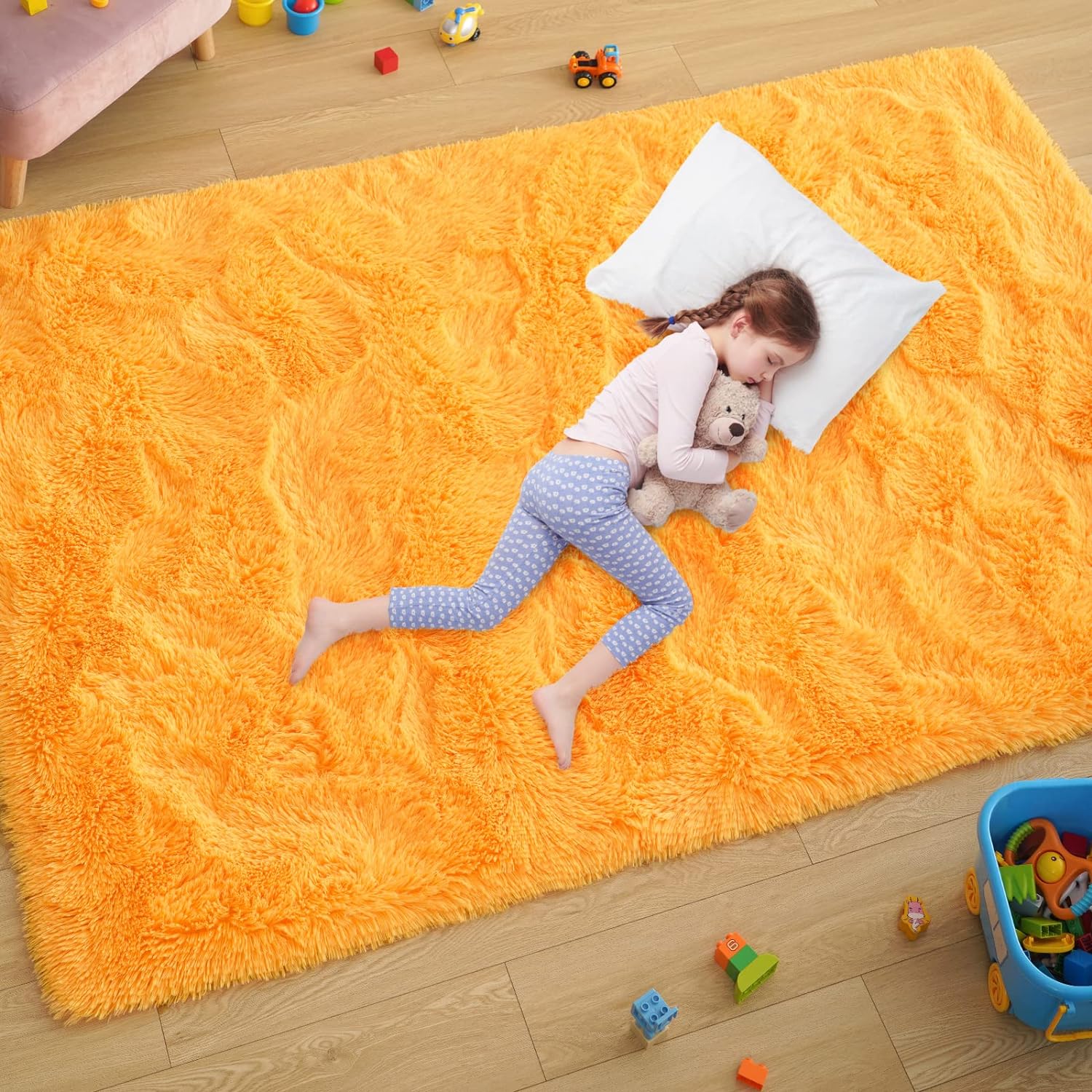 Shag Area Rug Fluffy Carpet