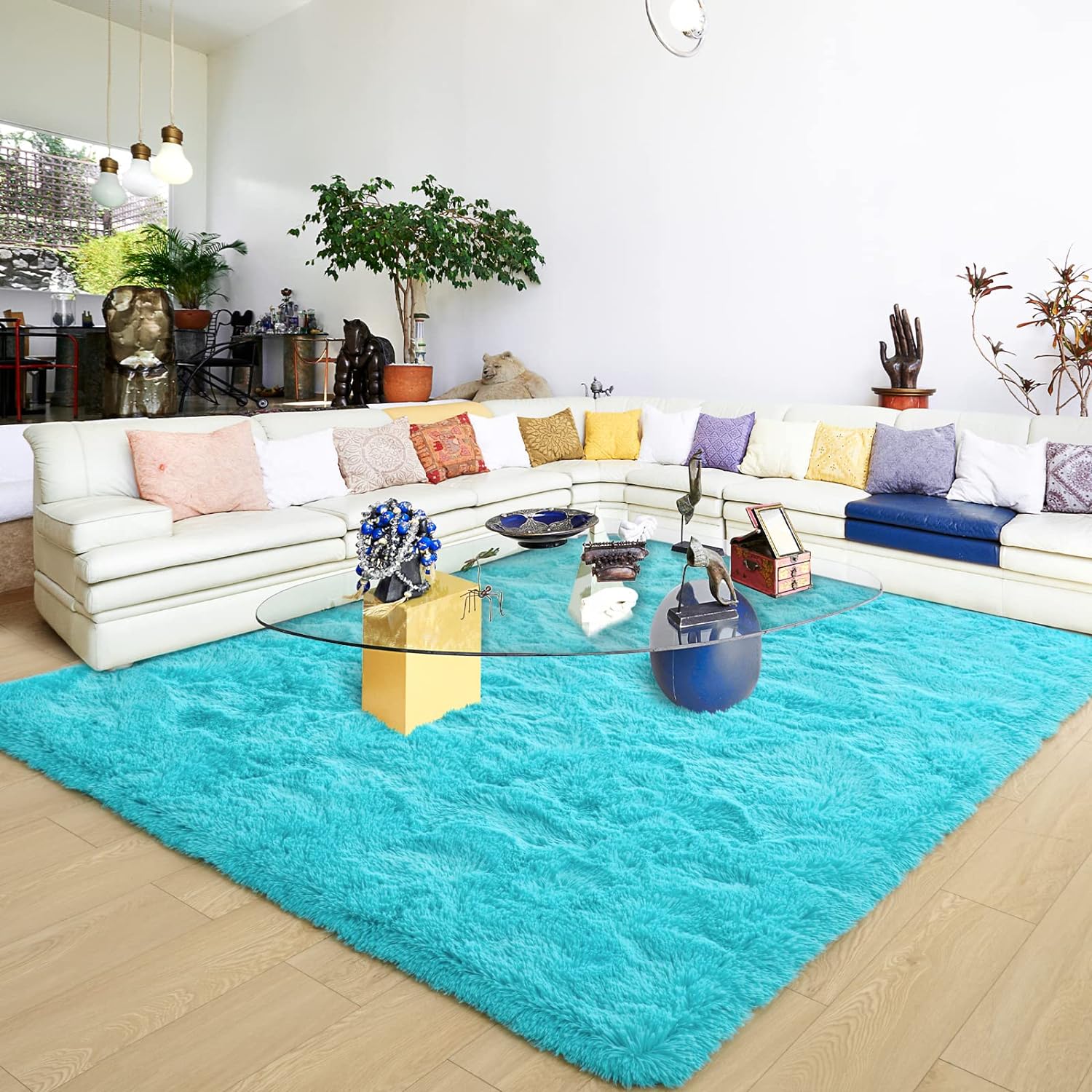 Shag Area Rug Fluffy Carpet