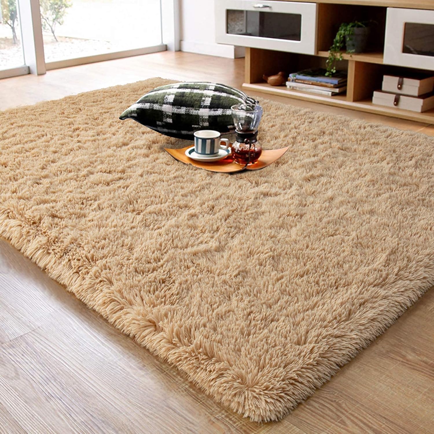 Shag Area Rug Fluffy Carpet