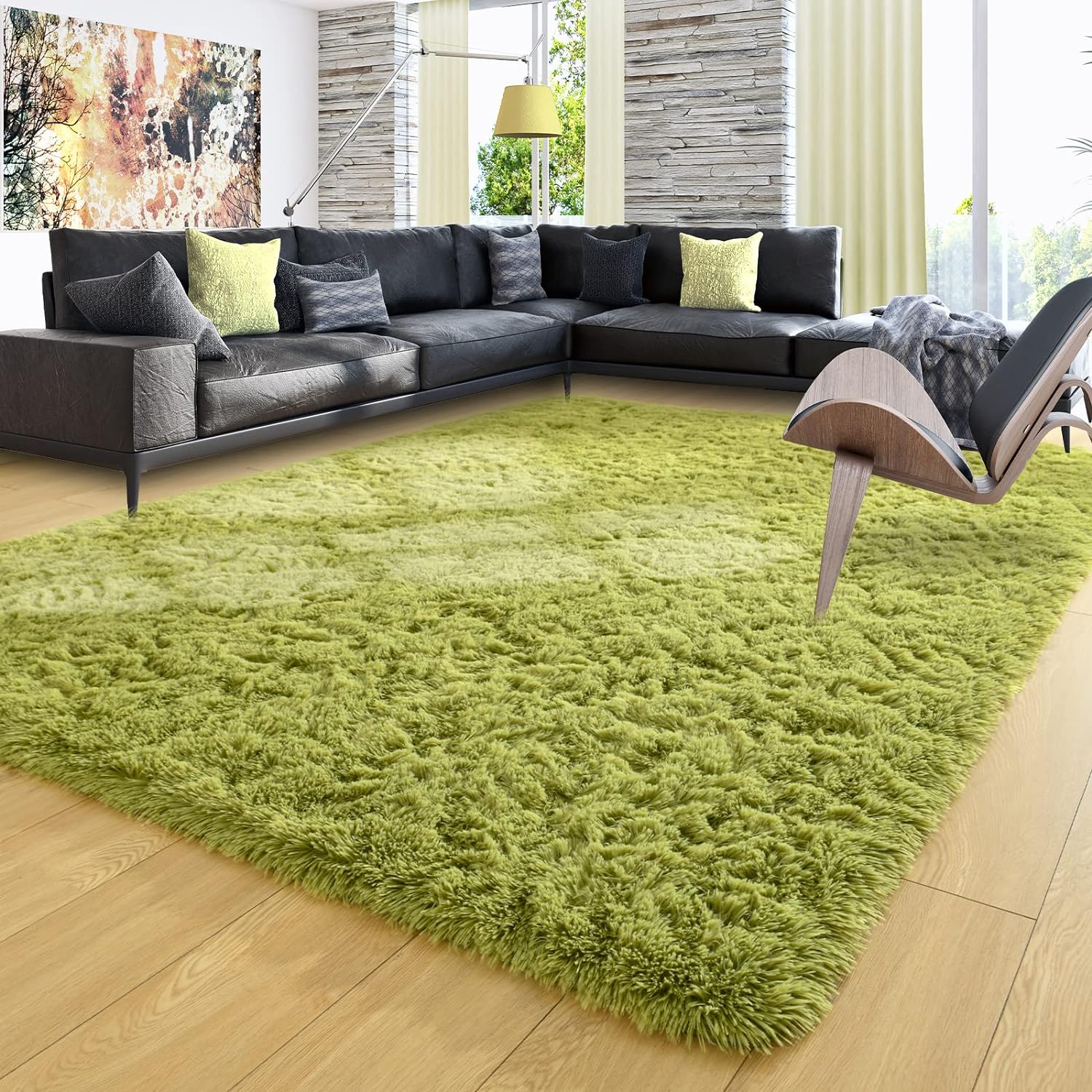 Shag Area Rug Fluffy Carpet