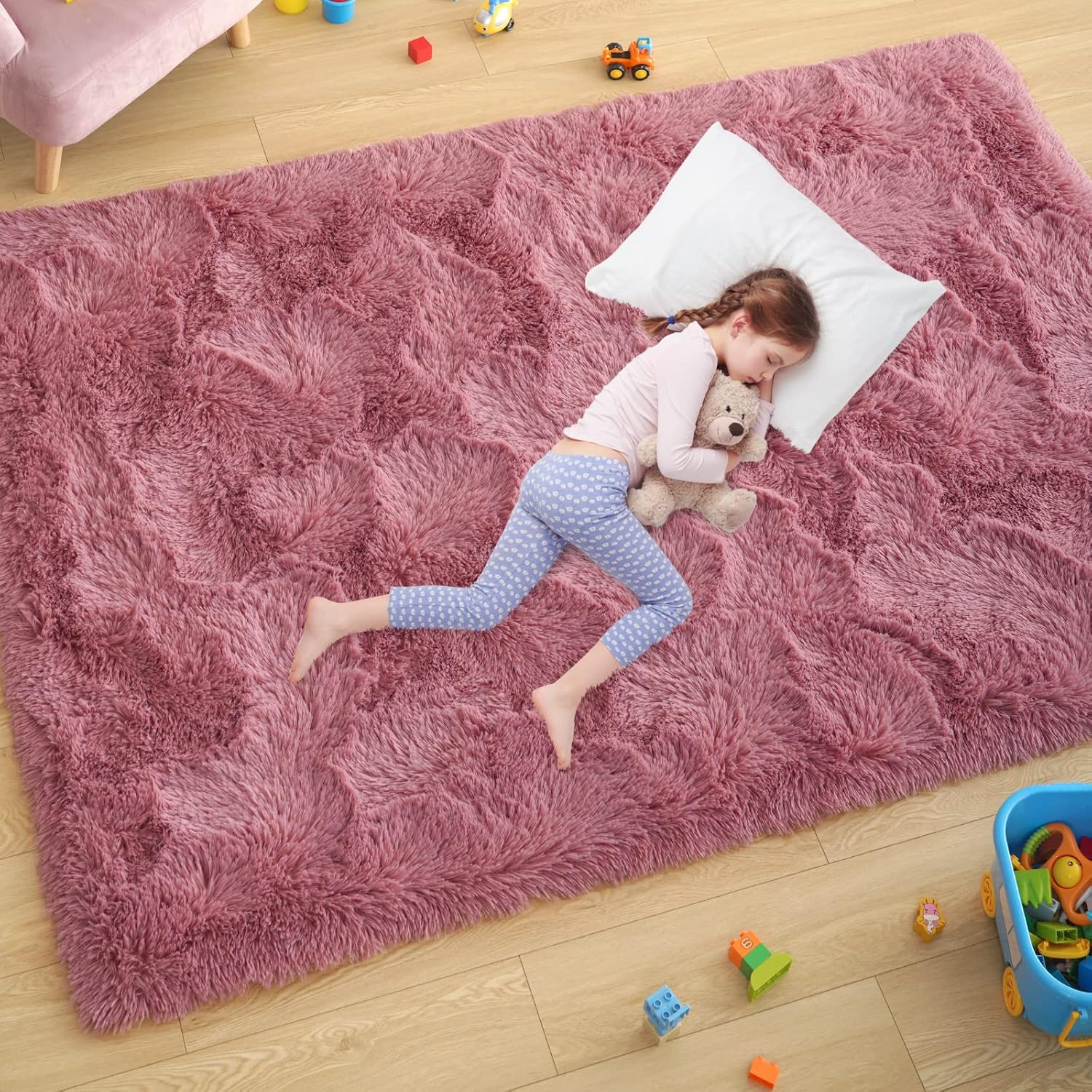 Shag Area Rug Fluffy Carpet