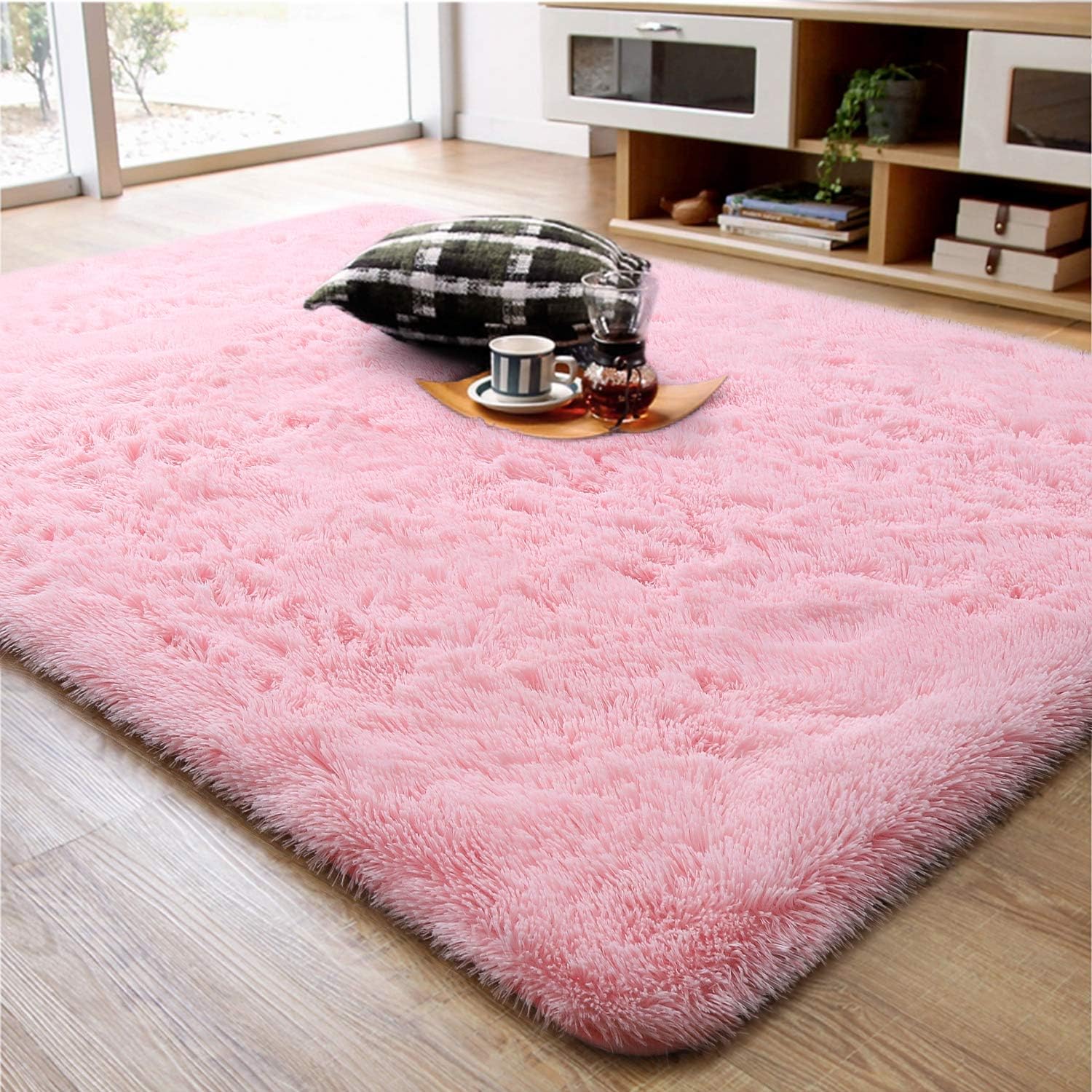 Shag Area Rug Fluffy Carpet