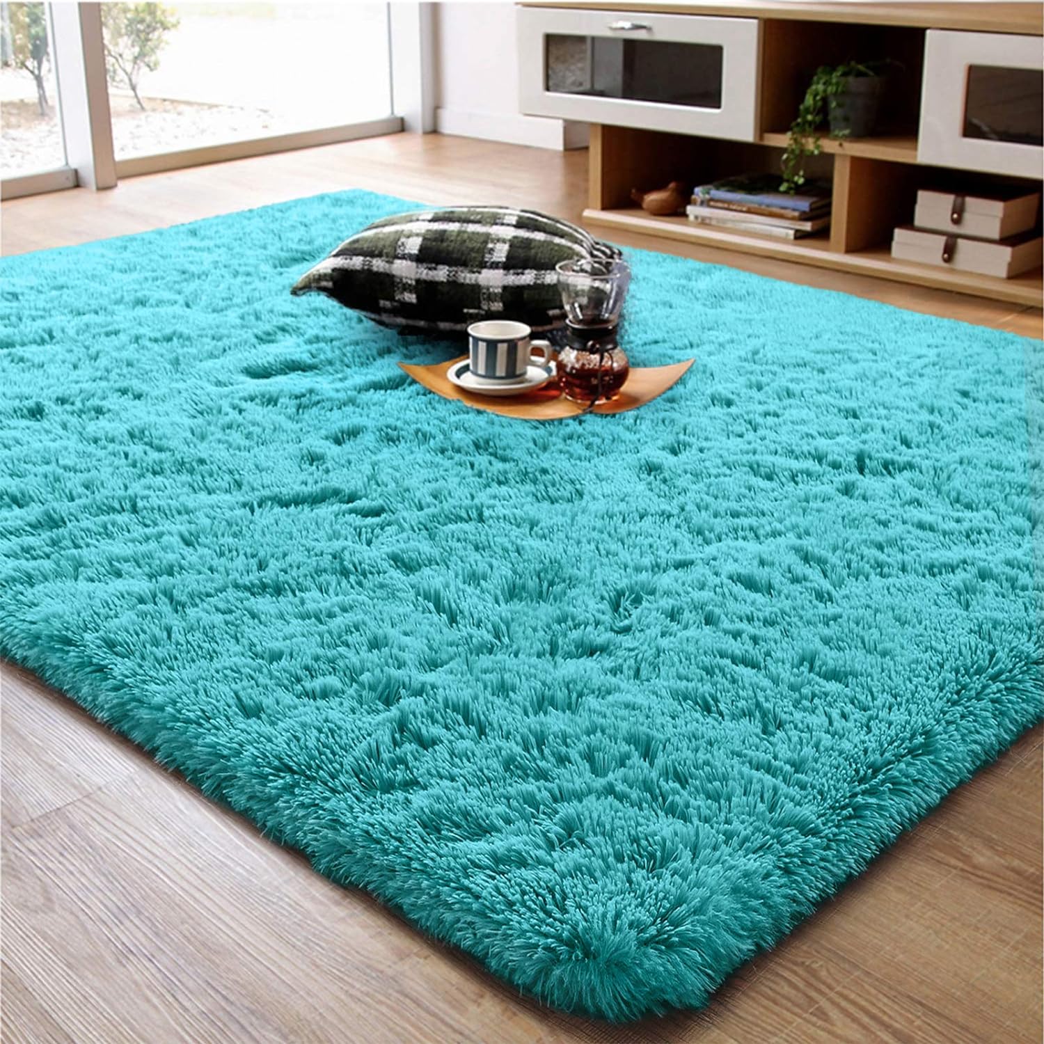 Shag Area Rug Fluffy Carpet