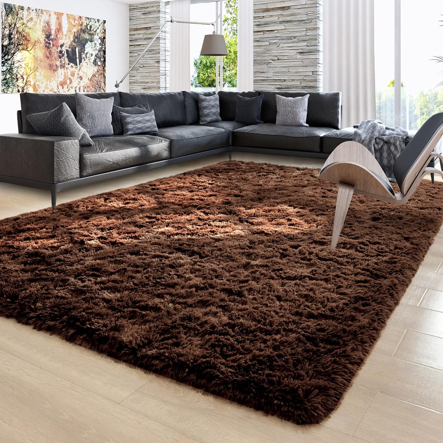 Shag Area Rug Fluffy Carpet