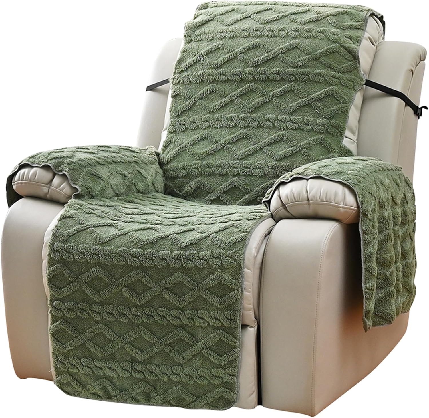 Non-Slip Fluffy Jacquard Slipcover Recliner Lazy Boy Chair Cover