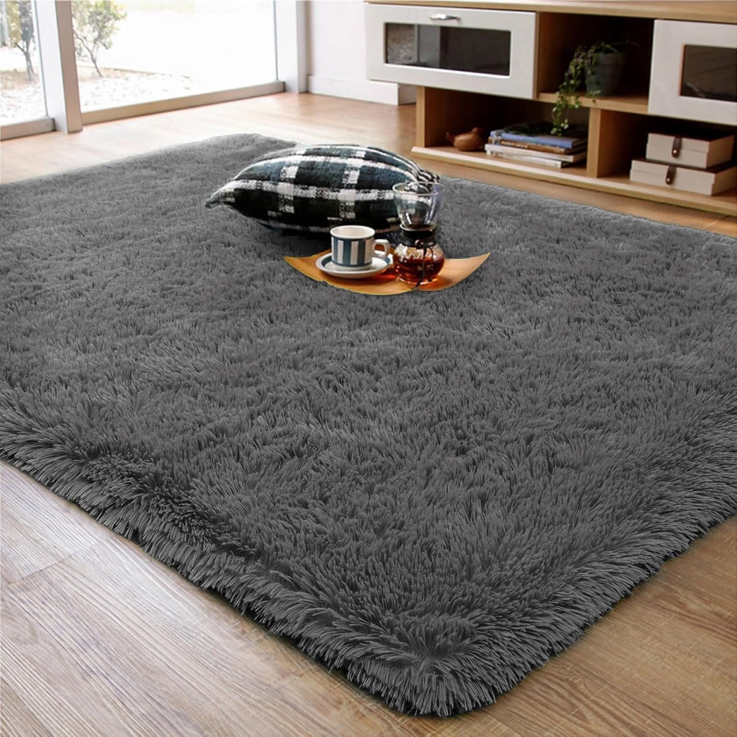 Shag Area Rug Fluffy Carpet
