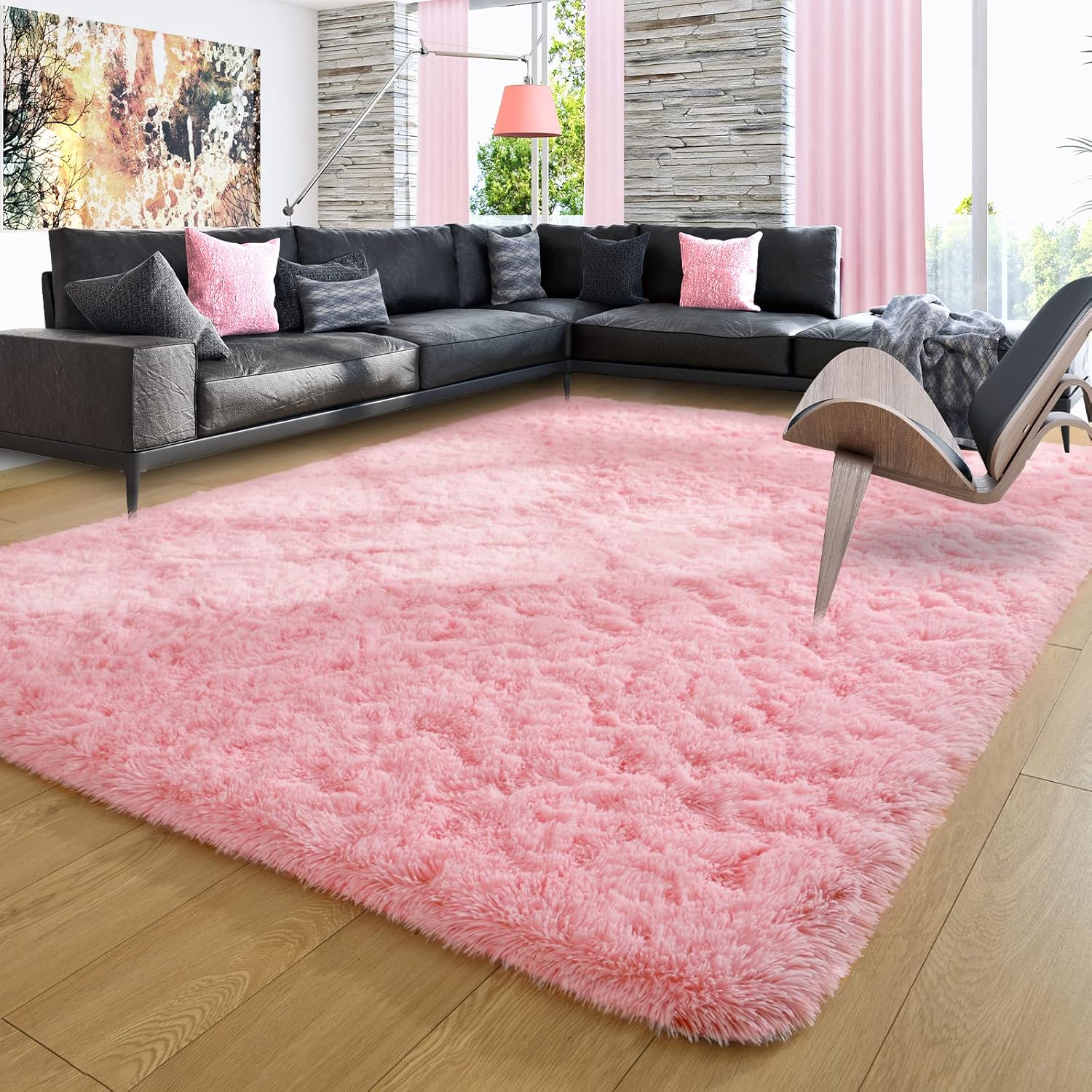 Shag Area Rug Fluffy Carpet